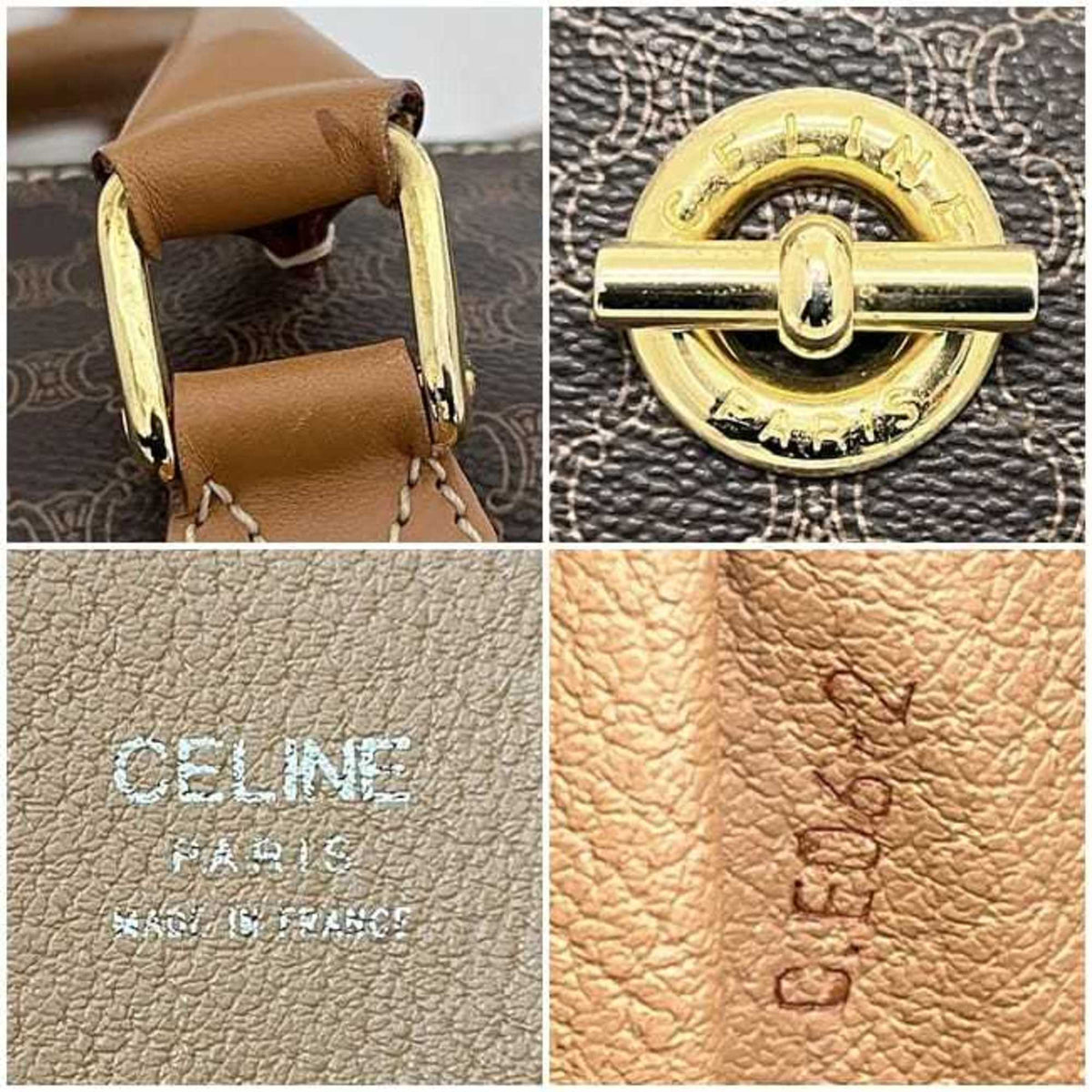 Celine Brown Pvc Leather Tote Bag (Pre-Owned)