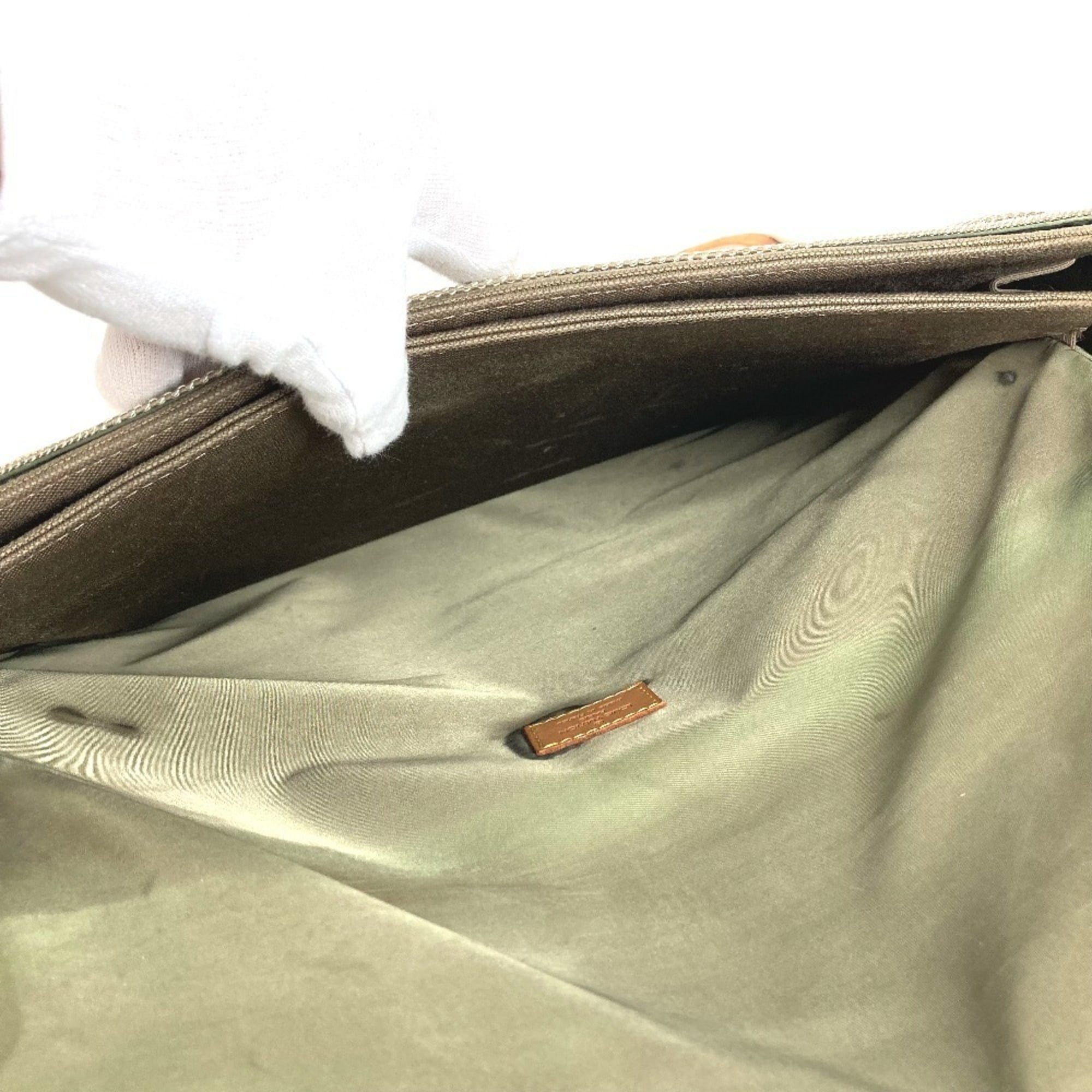 Louis Vuitton Galle Khaki Sable Damier Geant Shoulder Bag (Pre-Owned)
