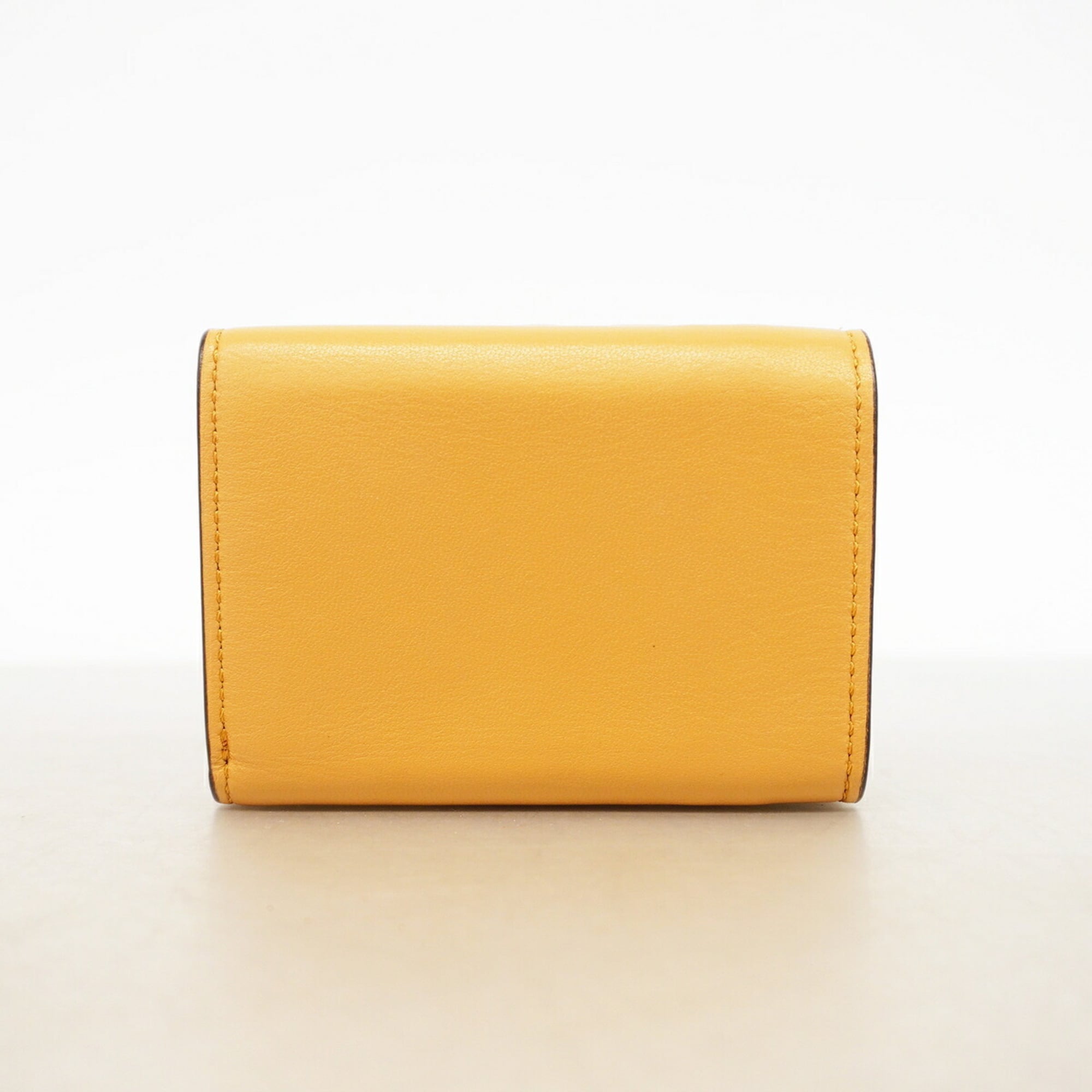 Fendi Brown Leather Wallet (Tri-Fold) (Pre-Owned)