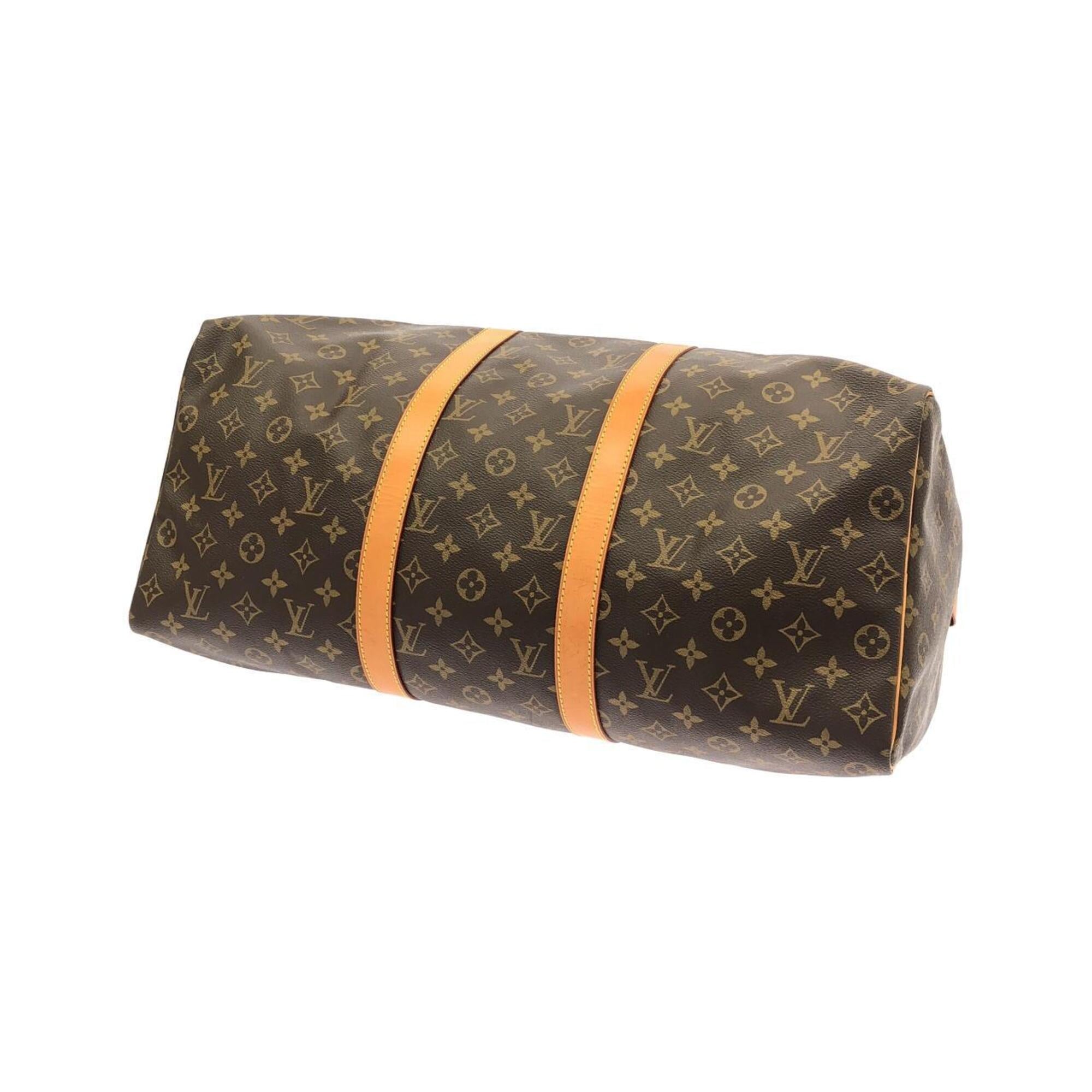 Louis Vuitton Marron Coated Canvas Boston Bag (Pre-Owned)
