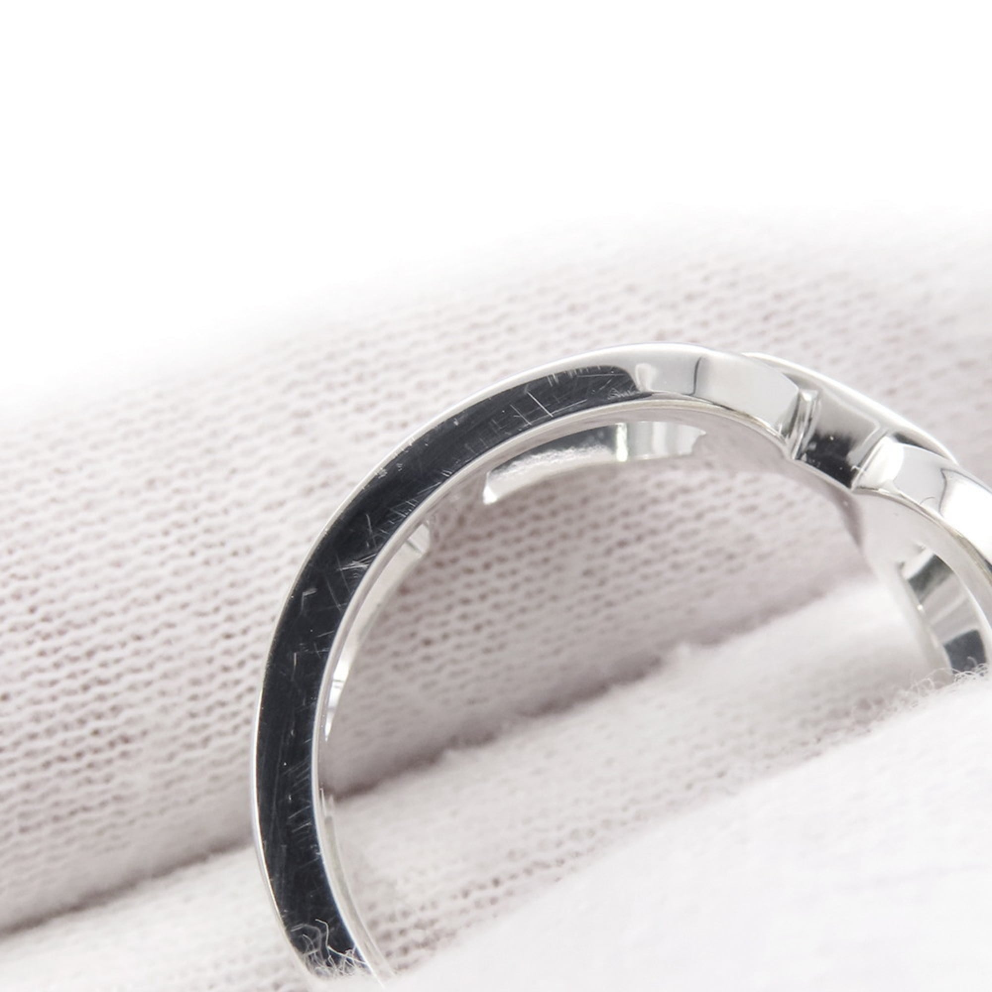 Hermes Silver 925 Band Ring (Pre-Owned)