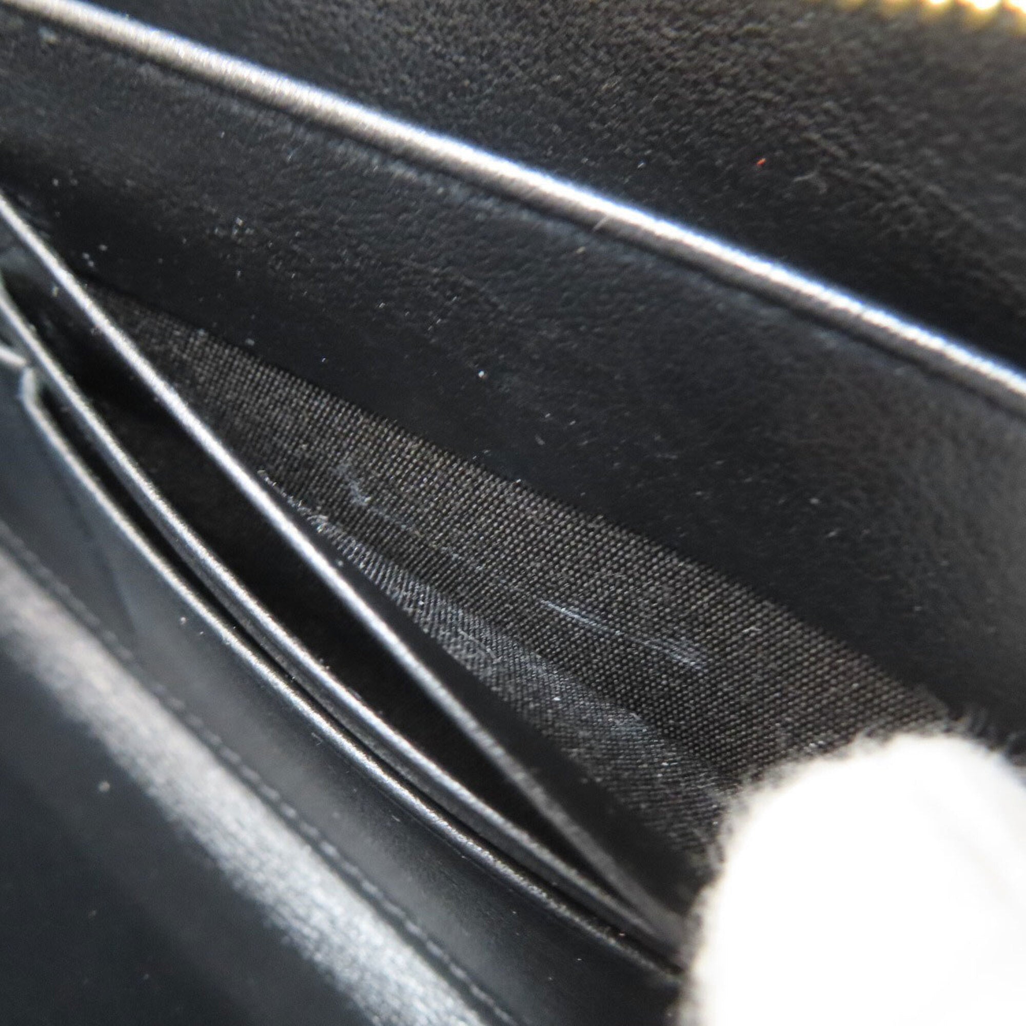 Celine Black Leather Long Wallet (Bi-Fold) (Pre-Owned)