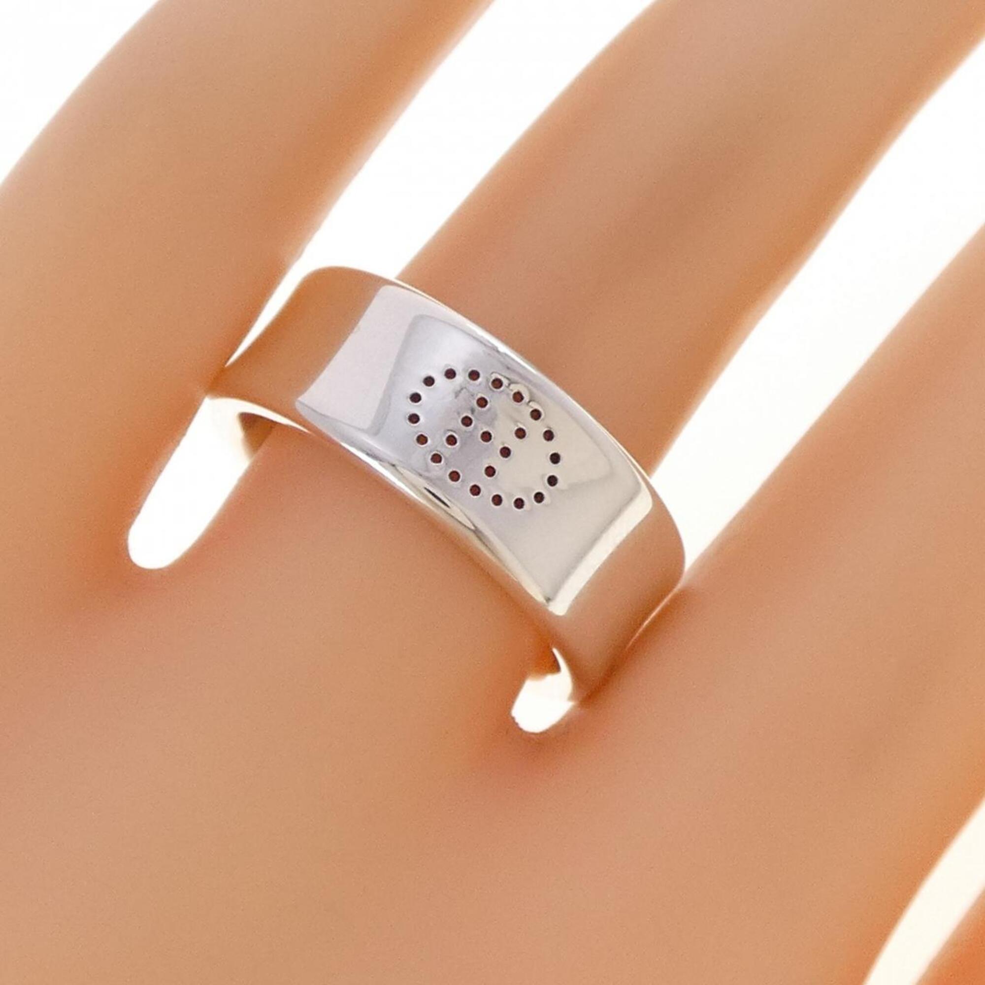 Hermes Silver 925 Band Ring (Pre-Owned)