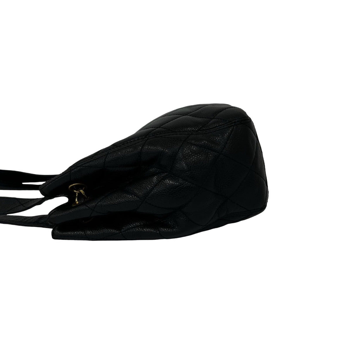 Chanel Black Grained Calfskin Shoulder Bag (Pre-Owned)