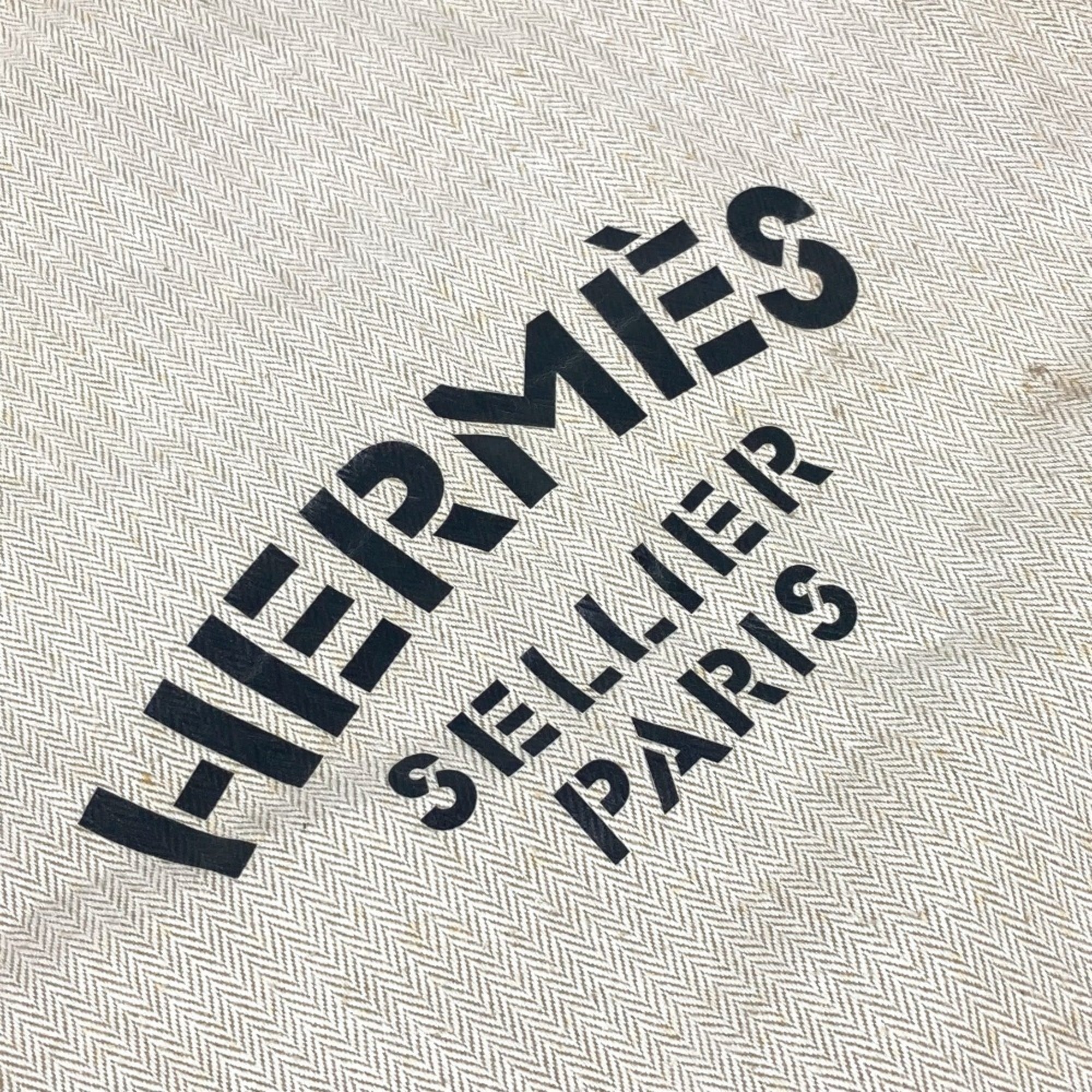 Hermes Natural White Cotton Shoulder Bag (Pre-Owned)