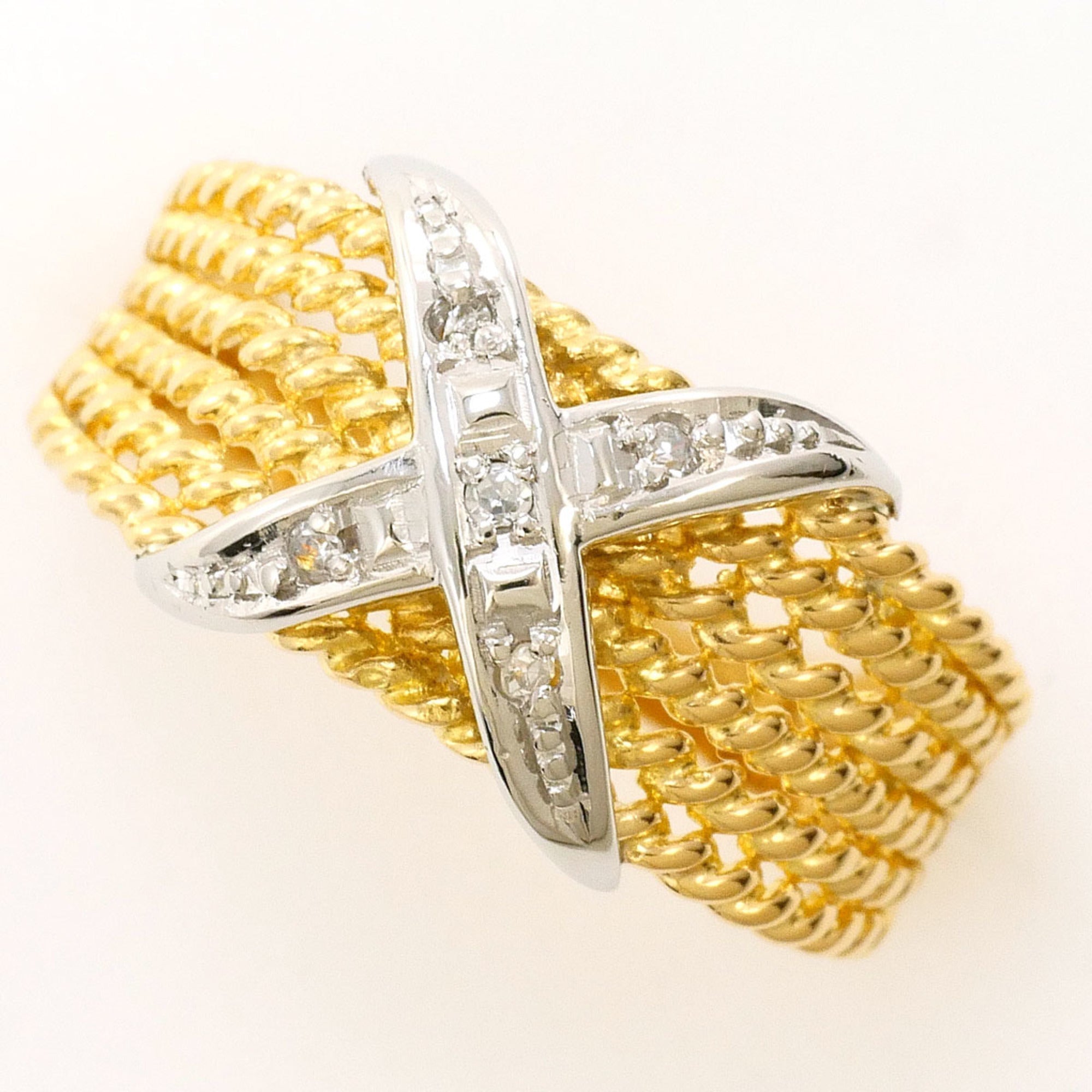Unbranded Platinum Yellow Gold Yellow Gold (18K) Platinum 900 Band Ring (Pre-Owned)