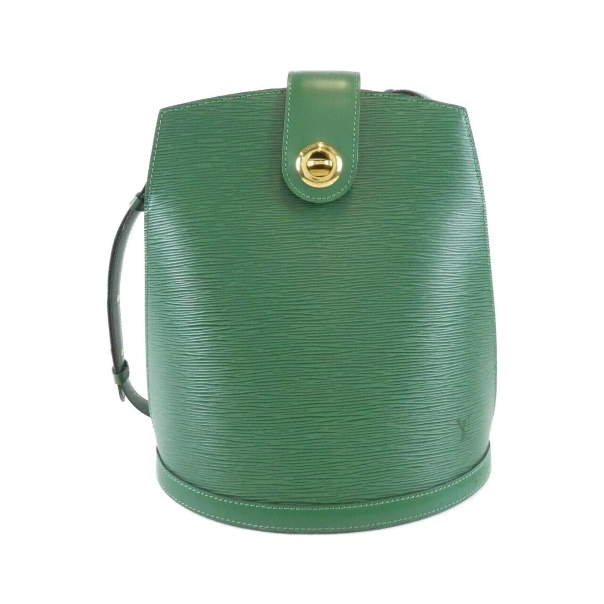 Louis Vuitton Green Leather Shoulder Bag (Pre-Owned)