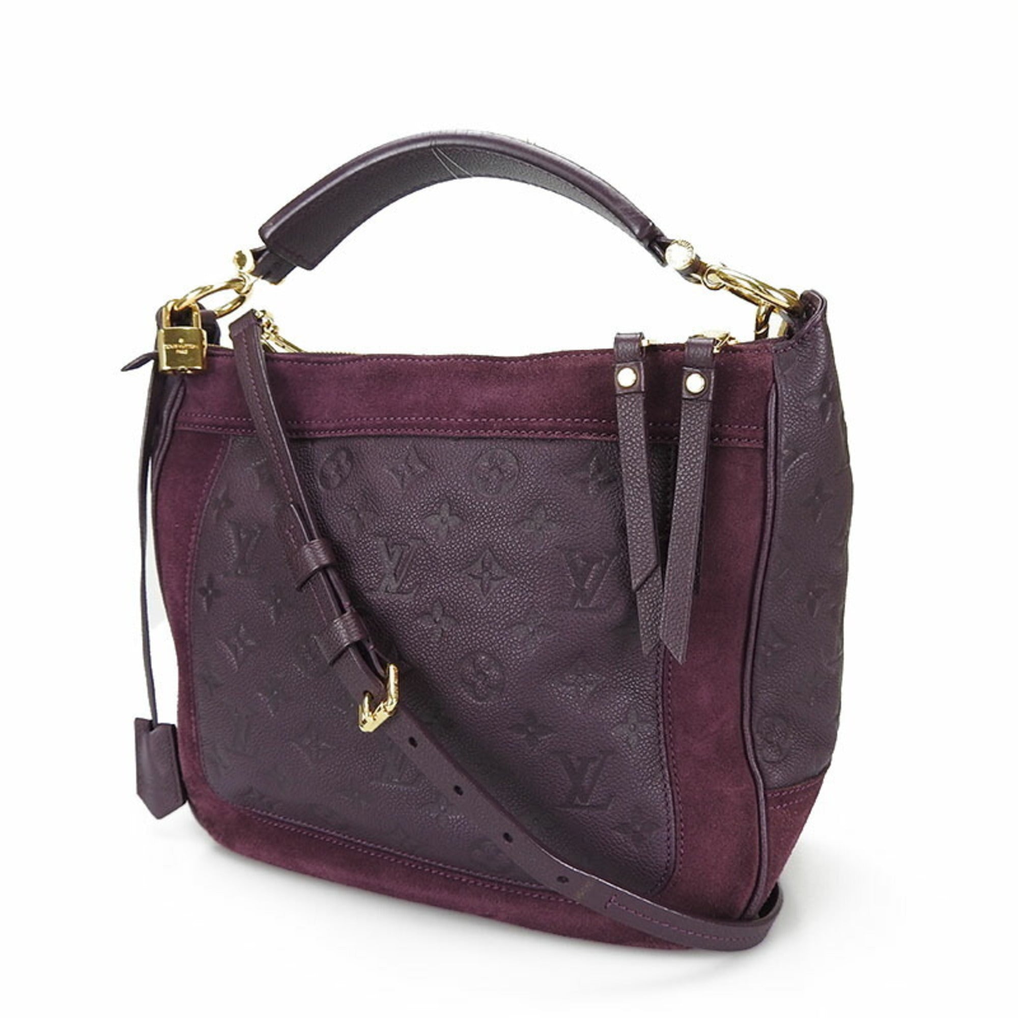 Louis Vuitton Monogram Empreinte Purple Monogram Empreinte Handbag Shoulder Bag (Pre-Owned)