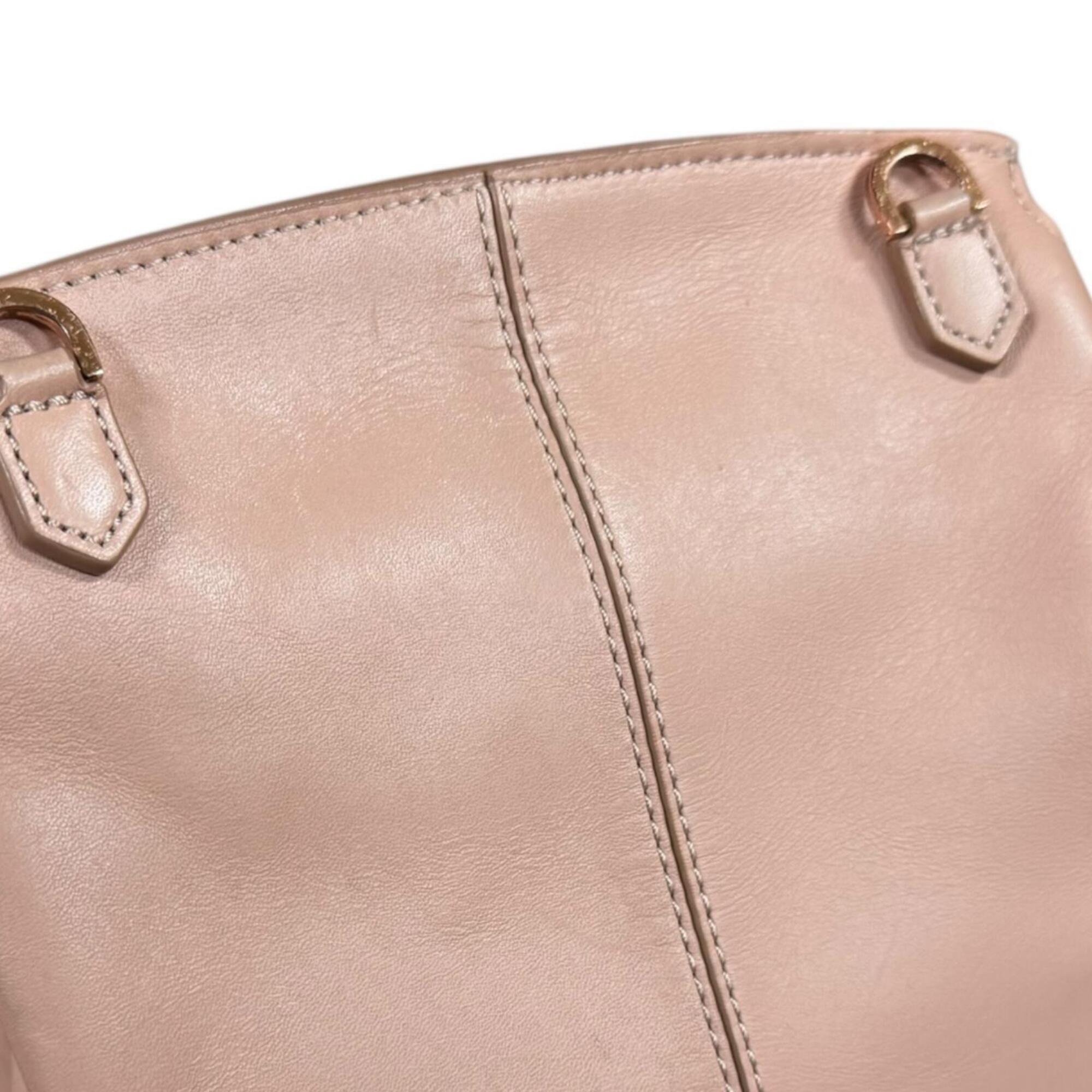 Alexander Wang Pink Pink Beige Leather Shoulder Bag (Pre-Owned)