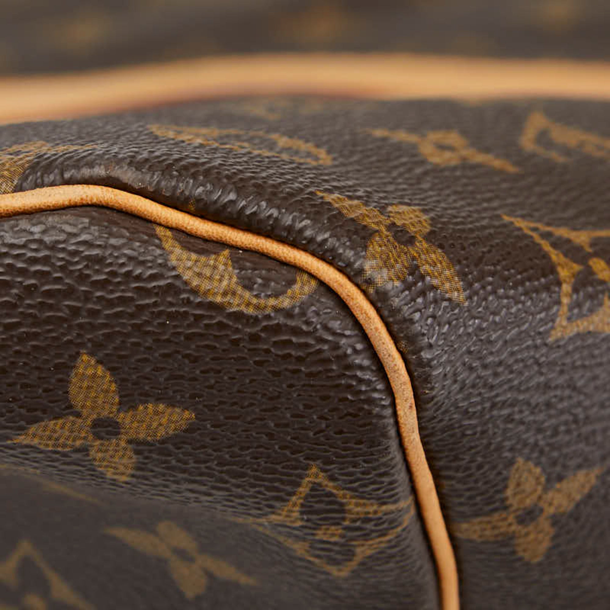 Louis Vuitton Brown Pvc Leather Boston Bag (Pre-Owned)
