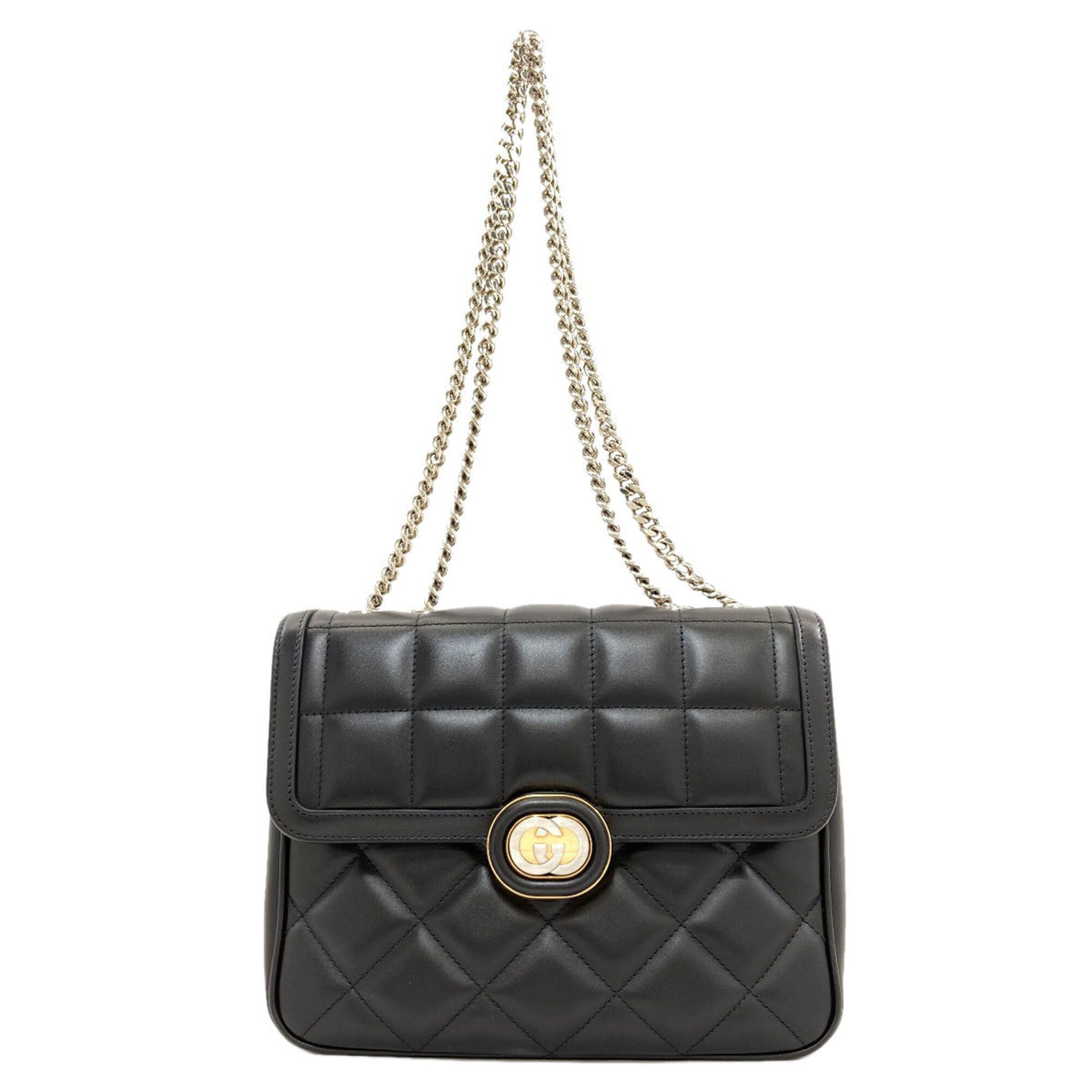 Gucci Black Leather Shoulder Bag (Pre-Owned)