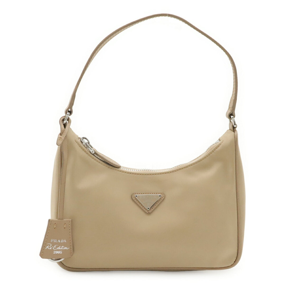 Prada Beige Nylon Handbag Pouch (Pre-Owned)