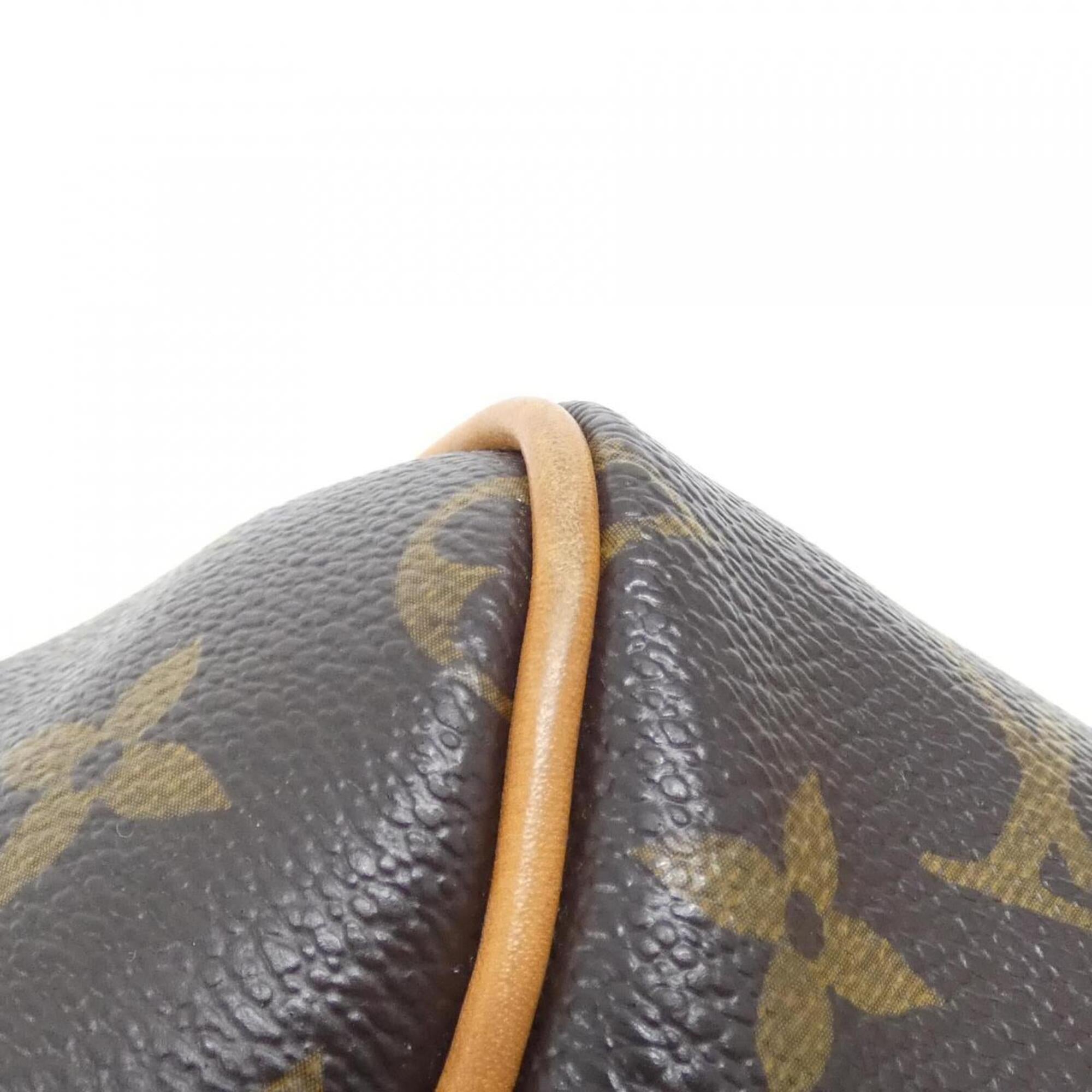Louis Vuitton Monogram Marron Coated Canvas Shoulder Bag (Pre-Owned)