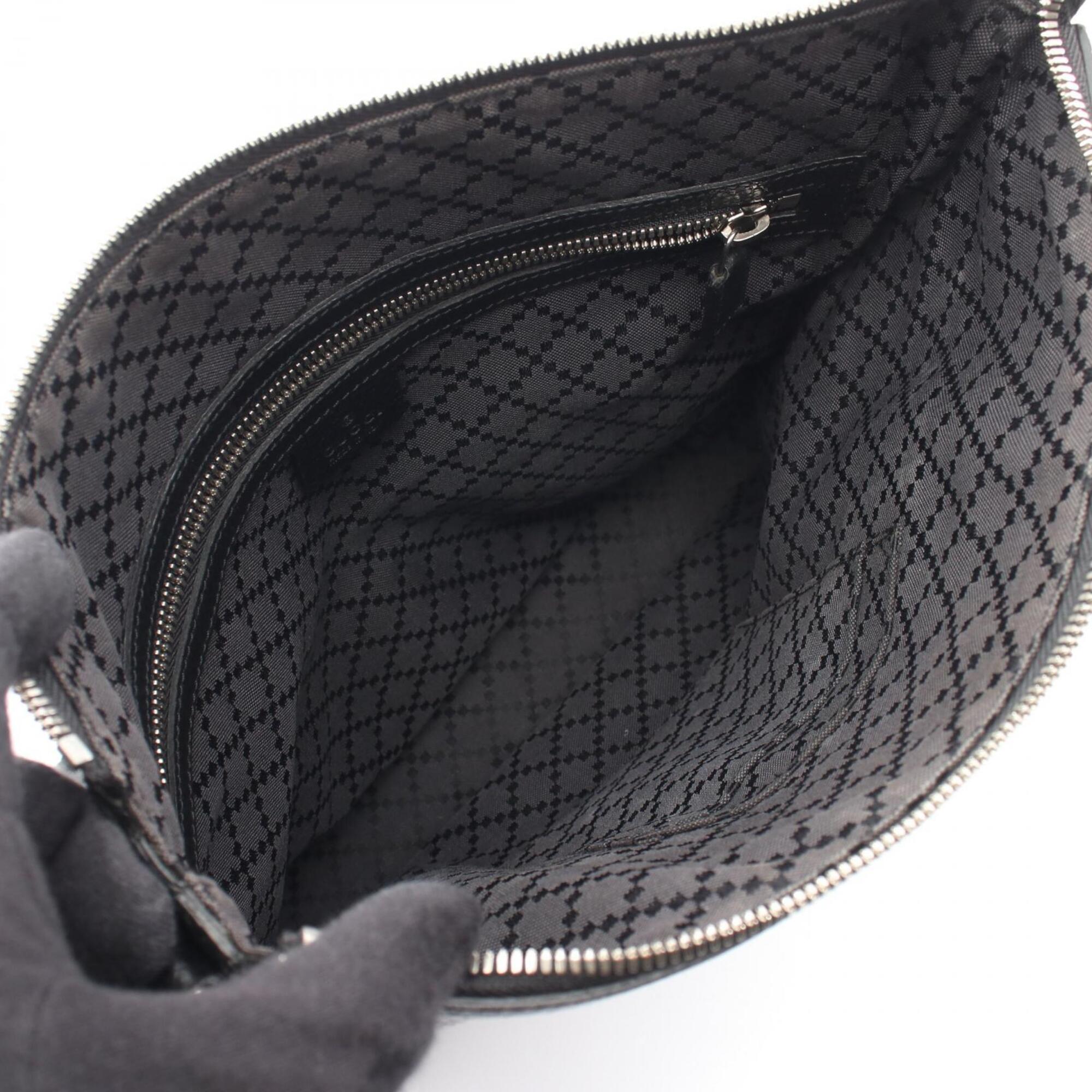 Gucci Black Leather Shoulder Bag (Pre-Owned)