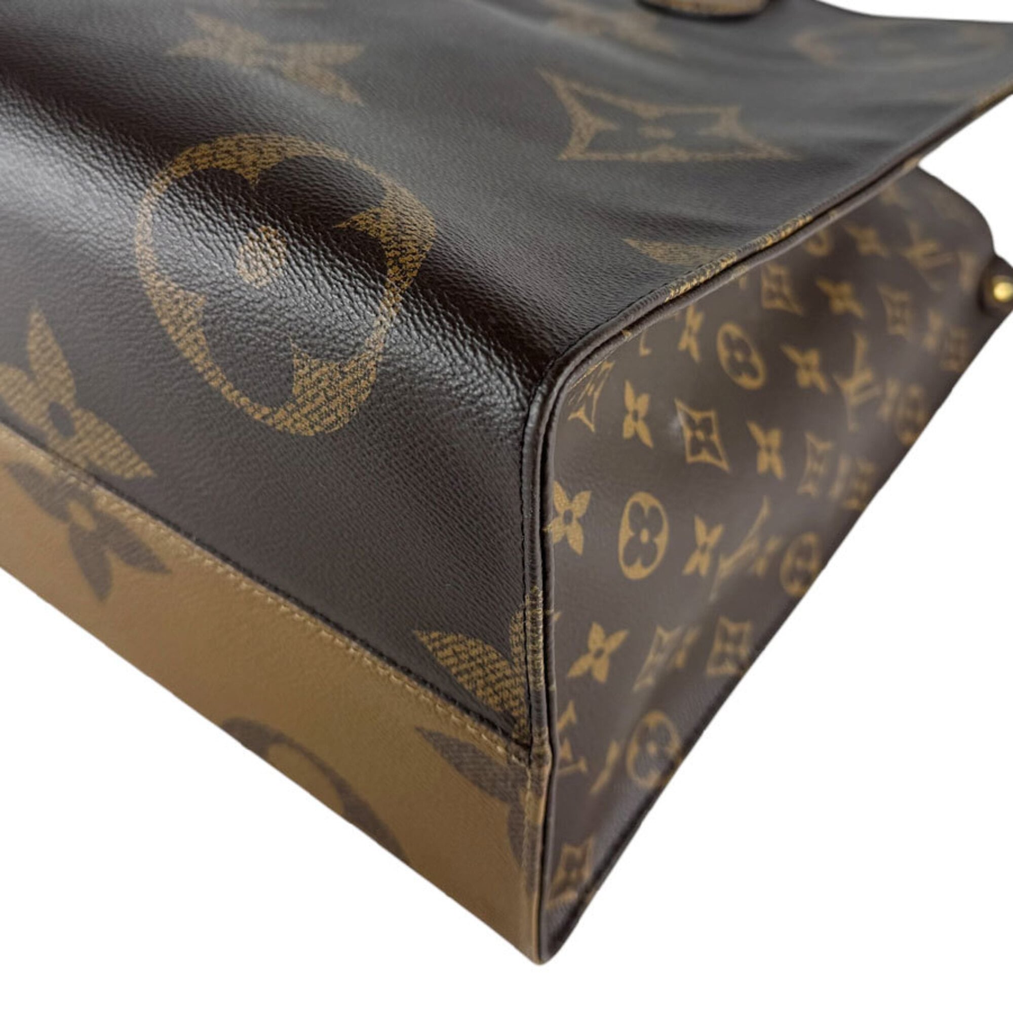 Louis Vuitton Brown Monogram Reverse Monogram Reverse Handbag (Pre-Owned)