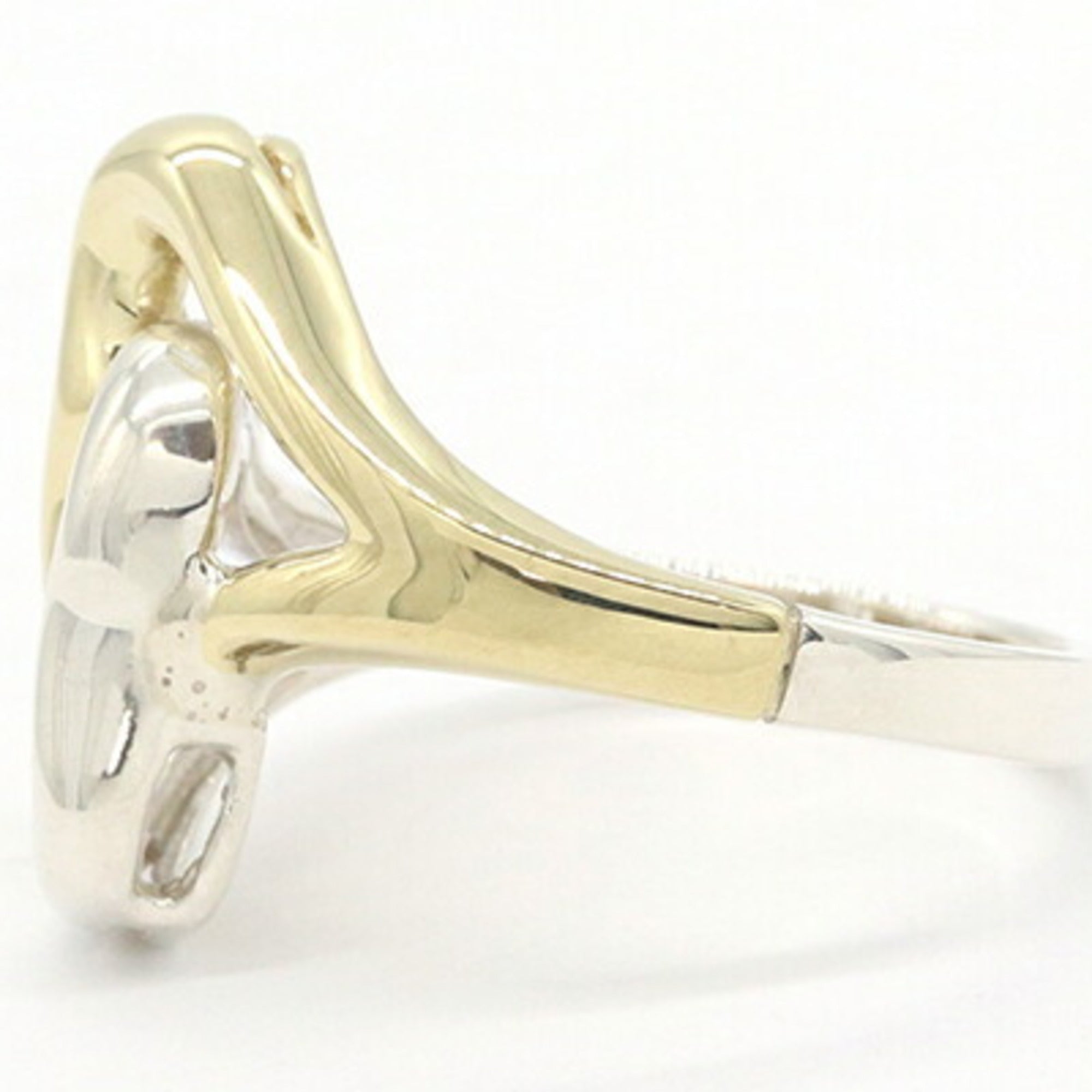 Tiffany Heart Yellow Gold (18K) Sterling Silver 925 Band Ring (Pre-Owned)