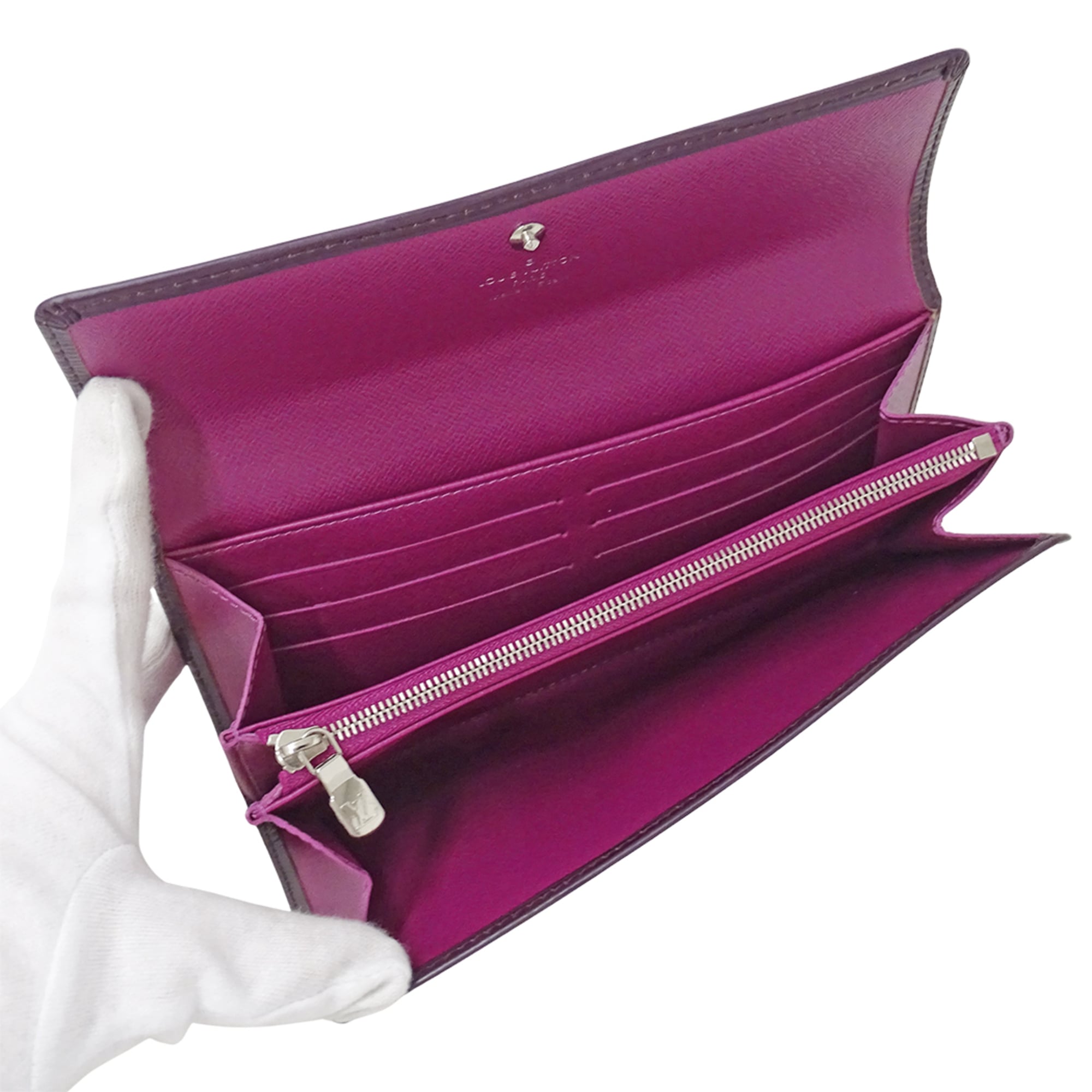 Louis Vuitton Epi Cassis Epi Leather Long Wallet (Bi-Fold) (Pre-Owned)