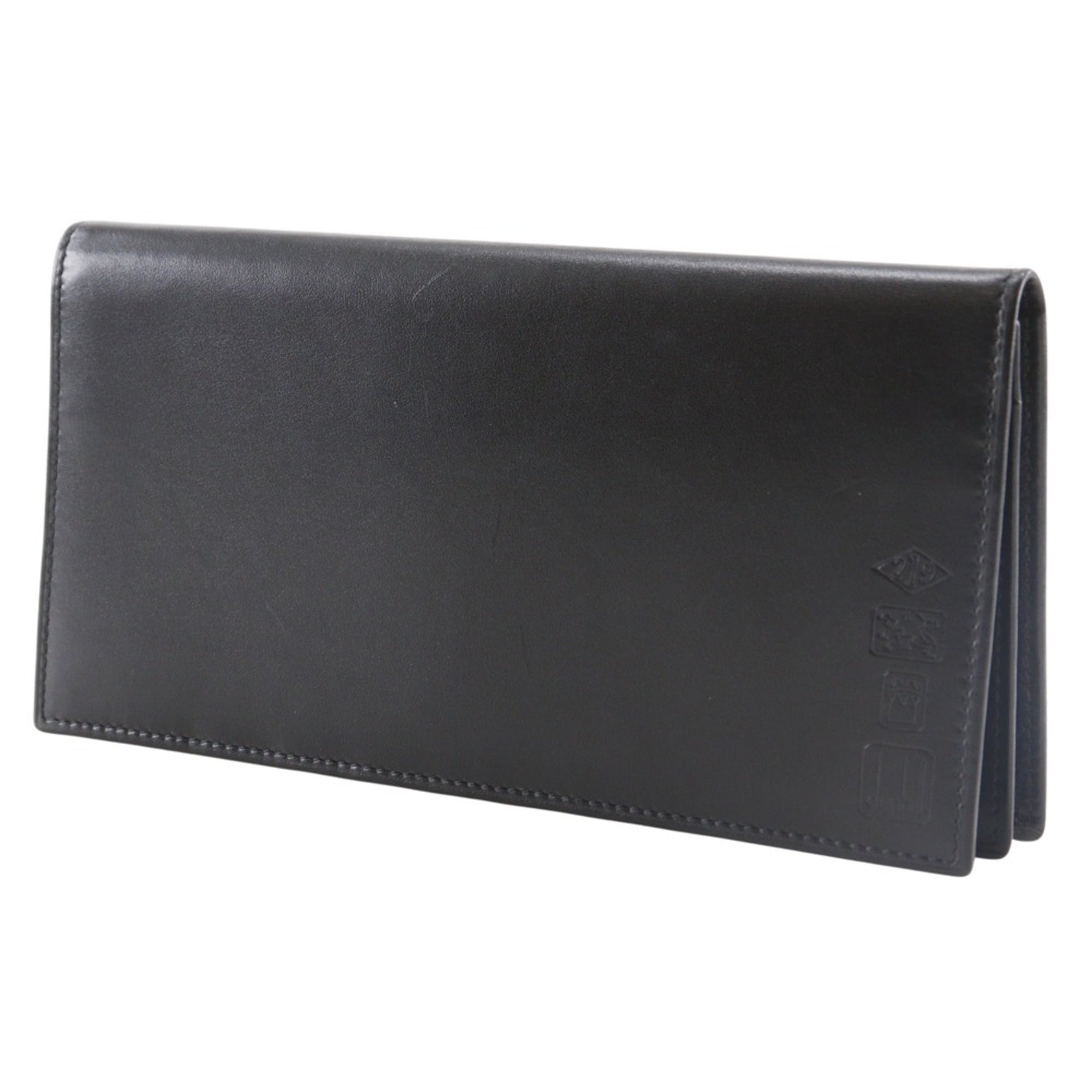 Dunhill Black Leather Long Bill Wallet (Bi-Fold) (Pre-Owned)