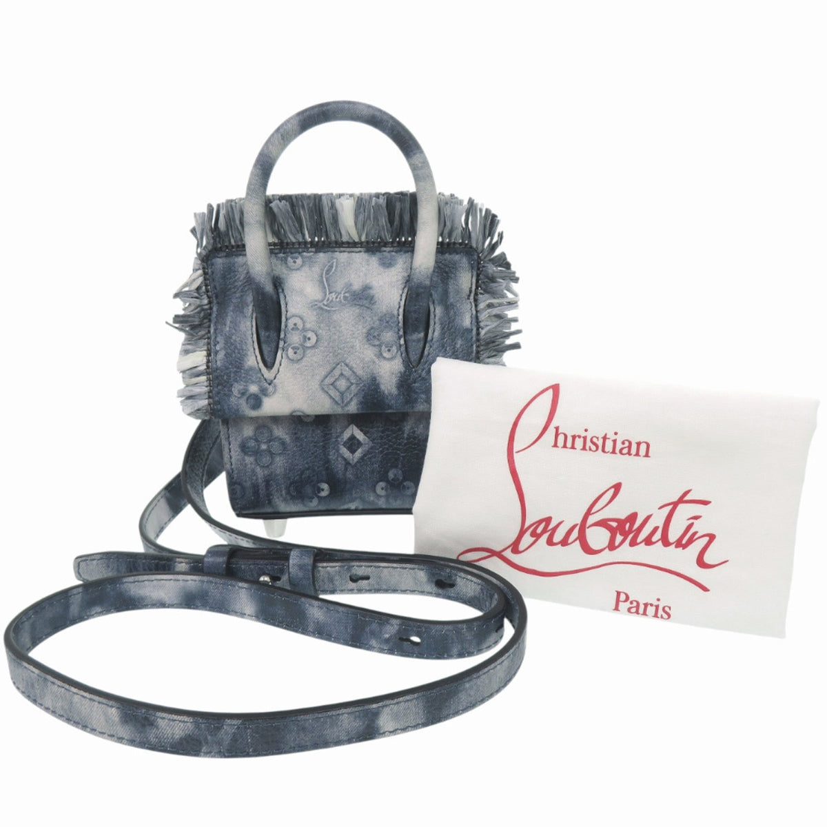 Christian Louboutin Navy Leather Shoulder Bag (Pre-Owned)