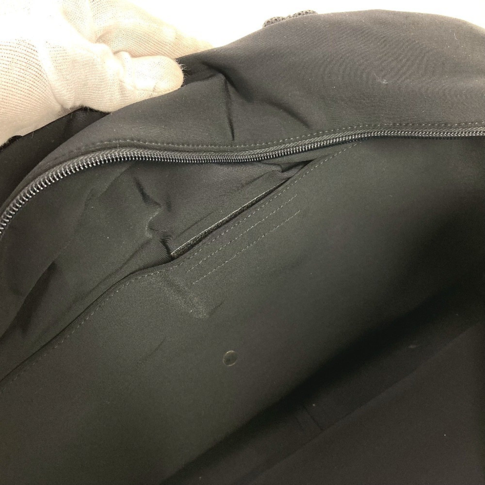 Miu Miu Black Nylon Boston Bag Shoulder Bag (Pre-Owned)