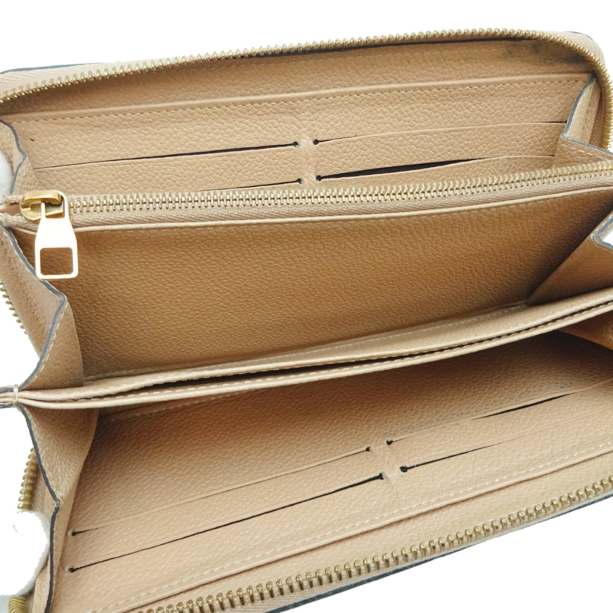 Louis Vuitton Beige Monogram Empreinte Long Wallet (Bi-Fold) (Pre-Owned)