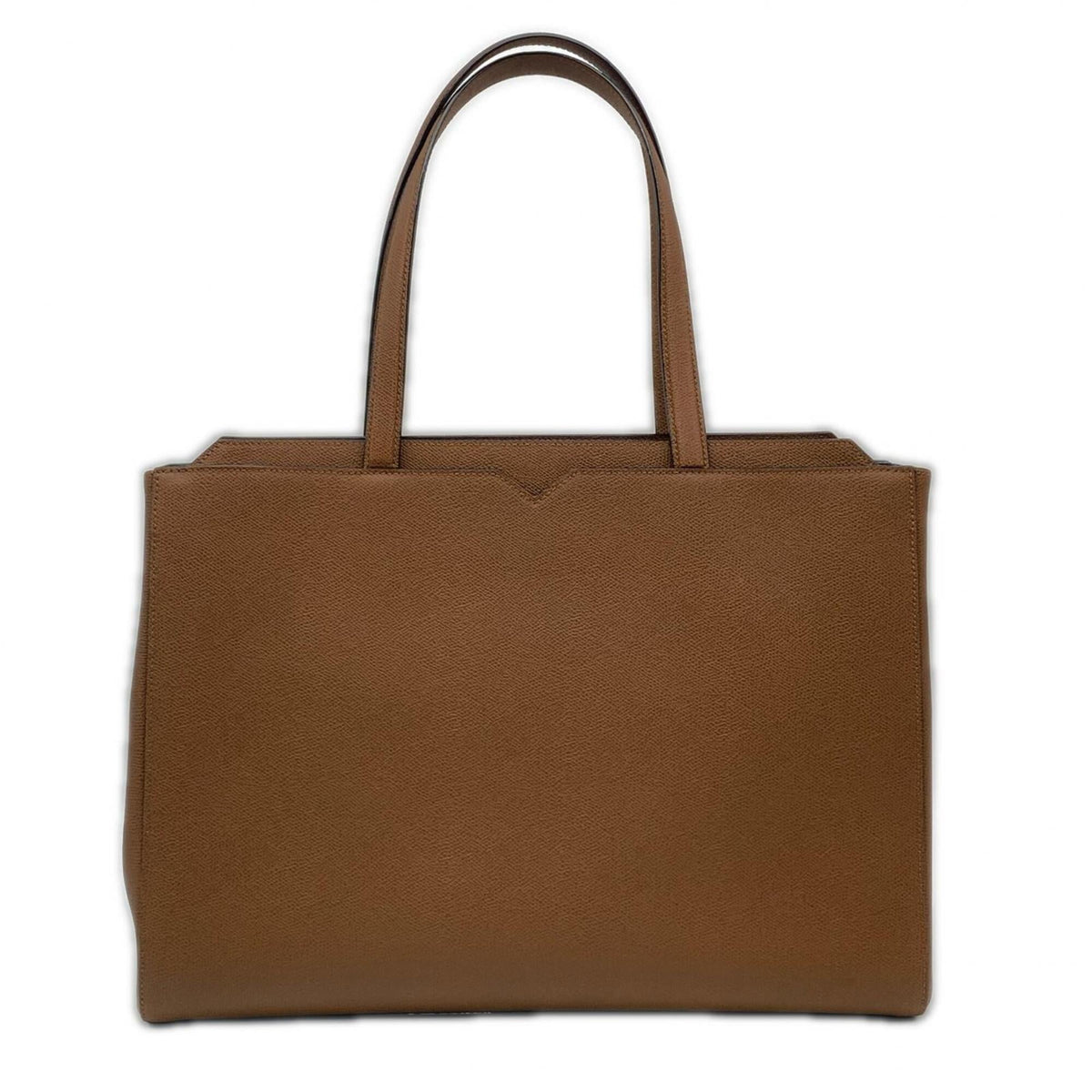 Valextra Brown Leather Handbag Shopping Bag (Pre-Owned)