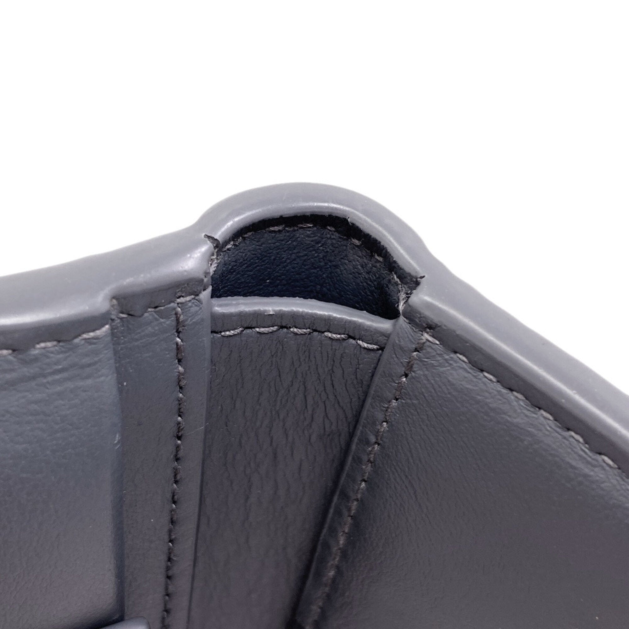 Bottega Veneta Gray Leather Wallet (Bi-Fold) (Pre-Owned)
