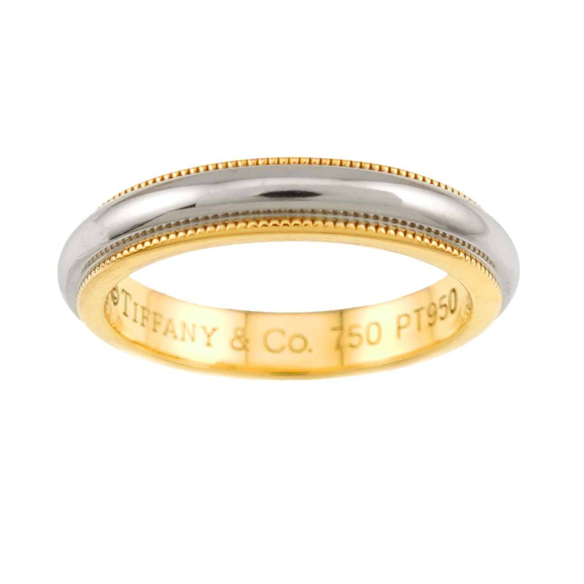 Tiffany Yellow Gold (18K) Platinum 950 Band Ring (Pre-Owned)