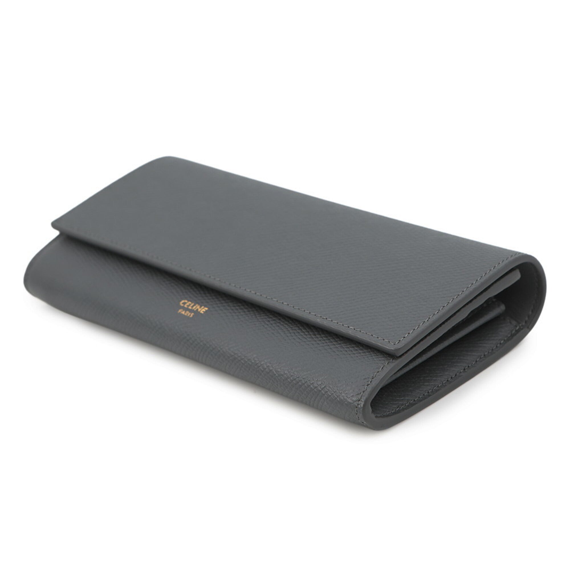 Celine Leather Long Wallet (Bi-Fold) (Pre-Owned)