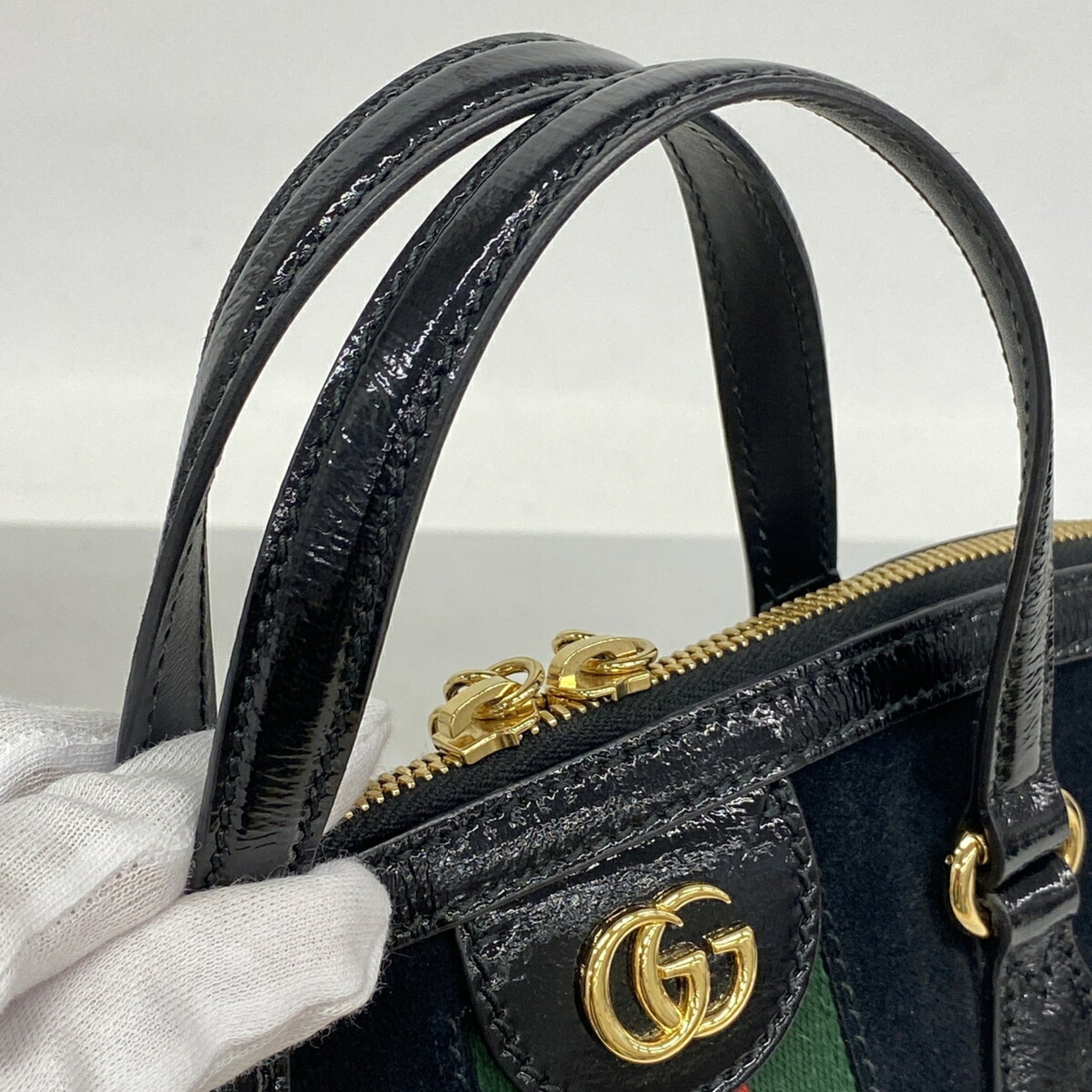 Gucci Black Suede Handbag (Pre-Owned)