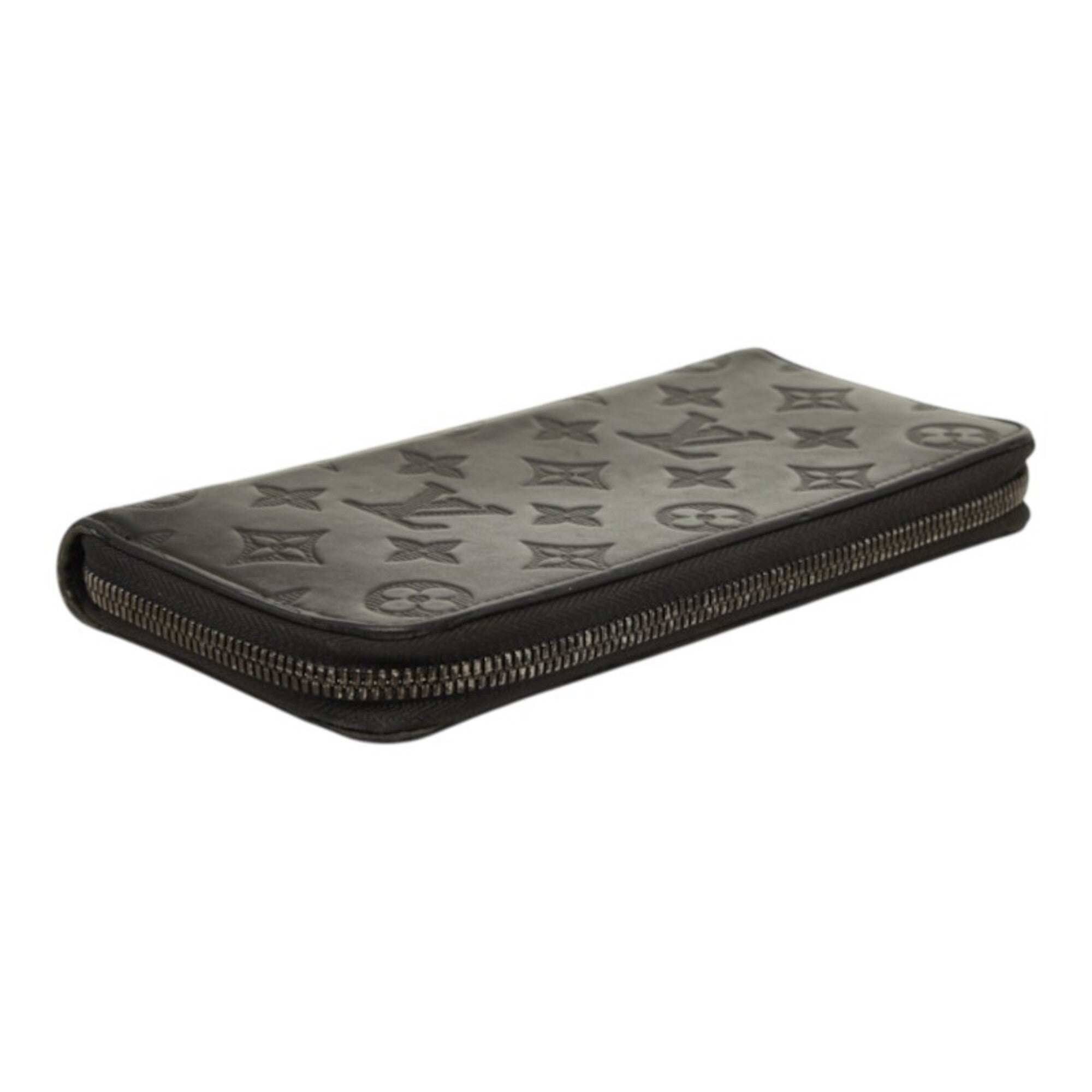 Louis Vuitton Black Monogram Leather Coin Purse/Coin Case (Pre-Owned)