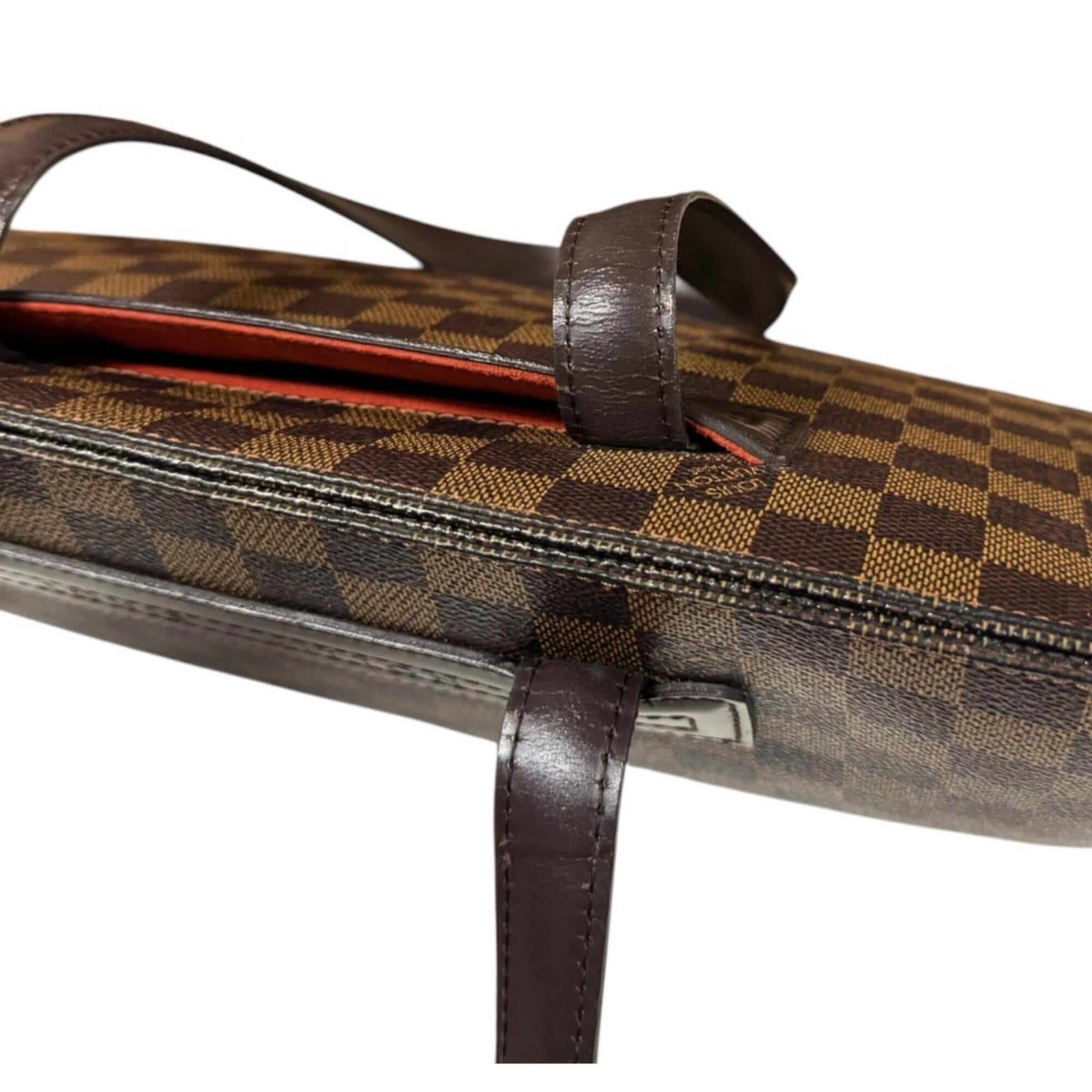 Louis Vuitton Damier Brown Damier Canvas Handbag Tote Bag (Pre-Owned)