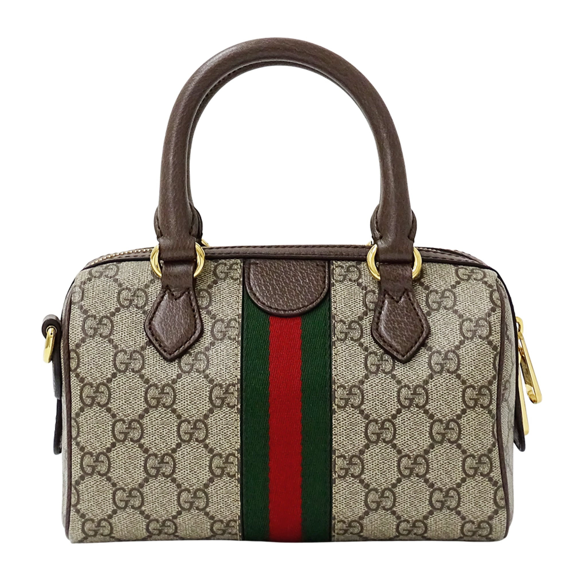 Gucci Beige Brown Gg Supreme Canvas Handbag Shoulder Bag (Pre-Owned)