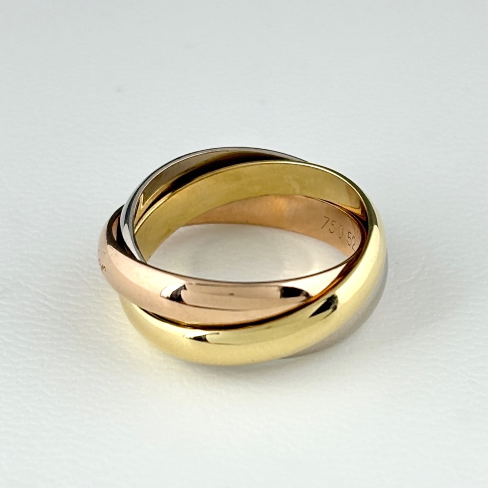 Cartier Pink Gold White Gold Yellow Gold Yellow Gold (18K) Pink Gold (18K) White Gold (18K) Band Ring (Pre-Owned)