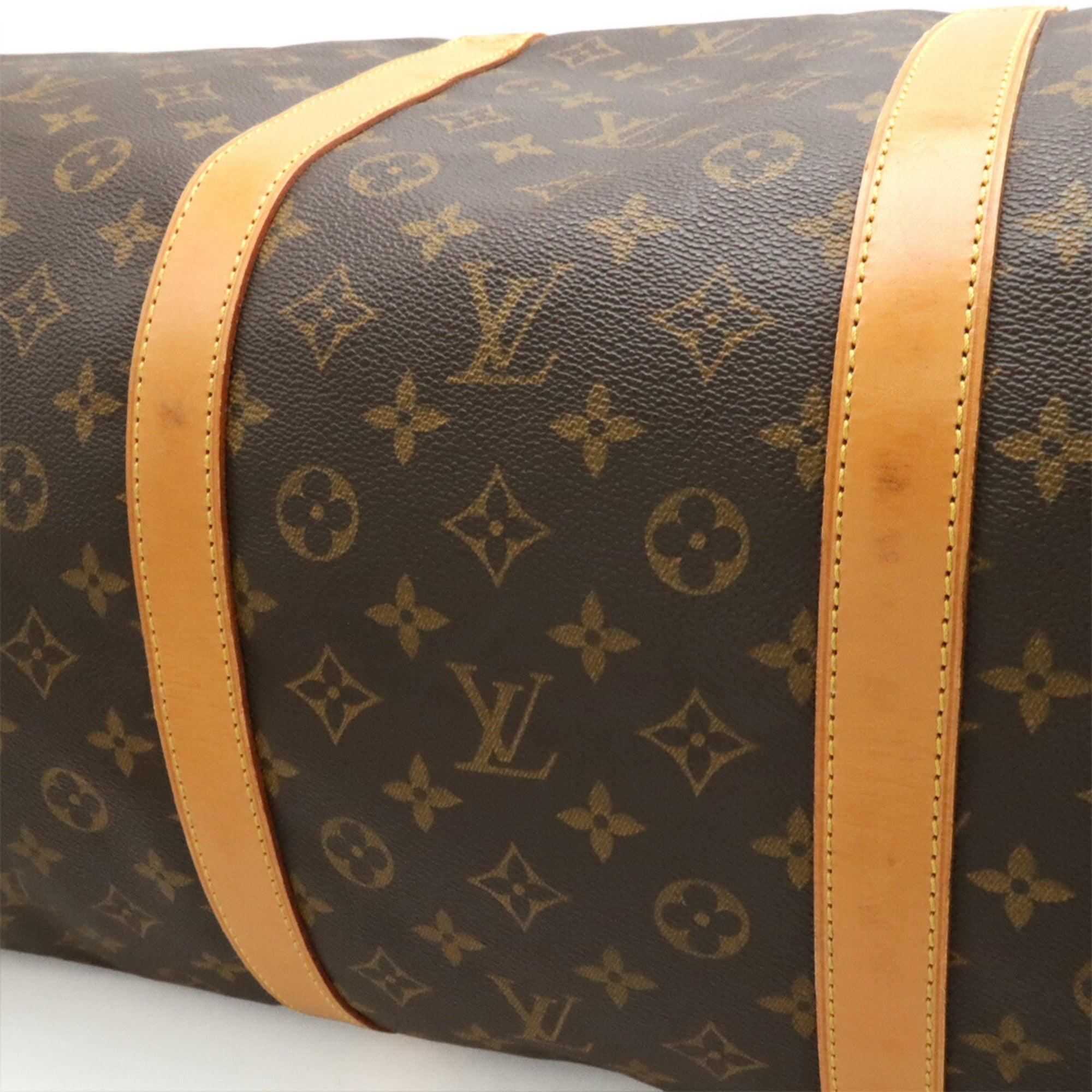 Louis Vuitton Brown Monogram Canvas Boston Bag Shoulder Bag (Pre-Owned)