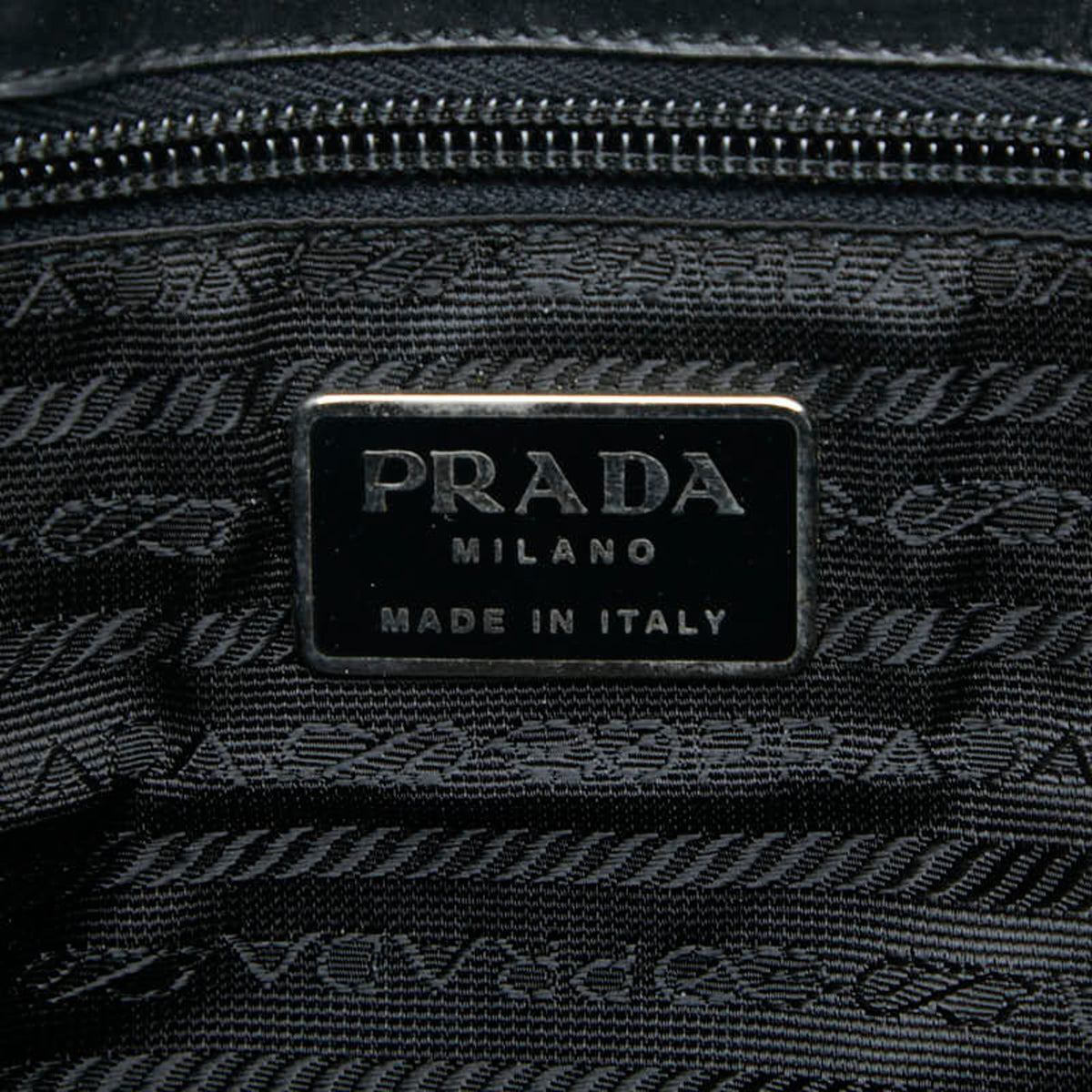 Prada Beige Canvas Leather Shoulder Bag (Pre-Owned)