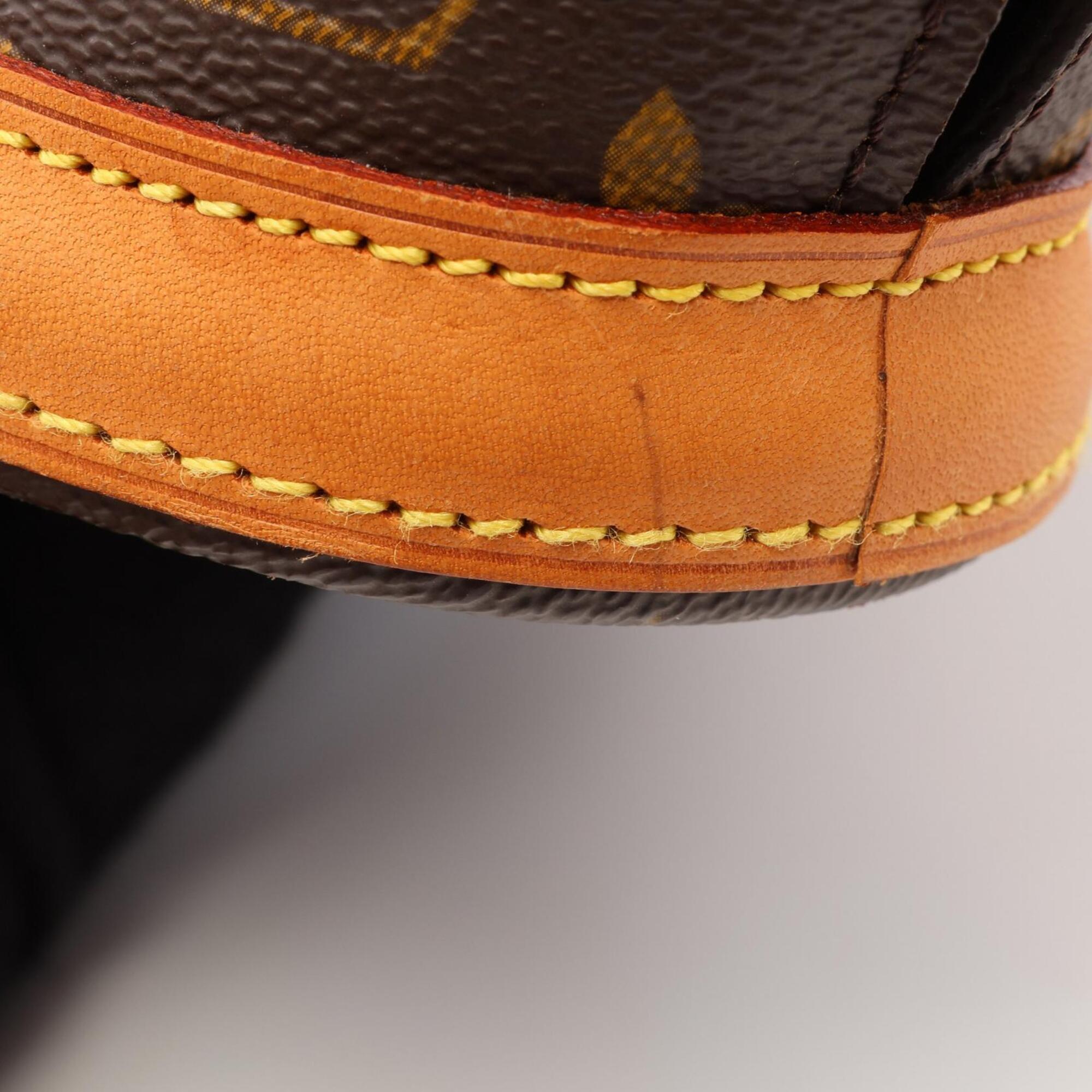 Louis Vuitton Monogram Brown Coated Canvas Leather Shoulder Bag (Pre-Owned)