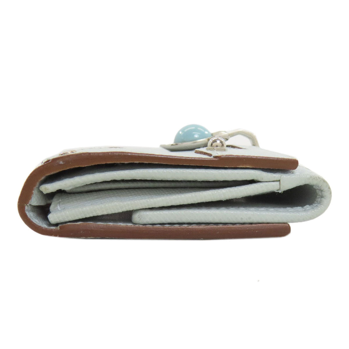 Salvatore Ferragamo Light Blue Leather Wallet (Bi-Fold) (Pre-Owned)