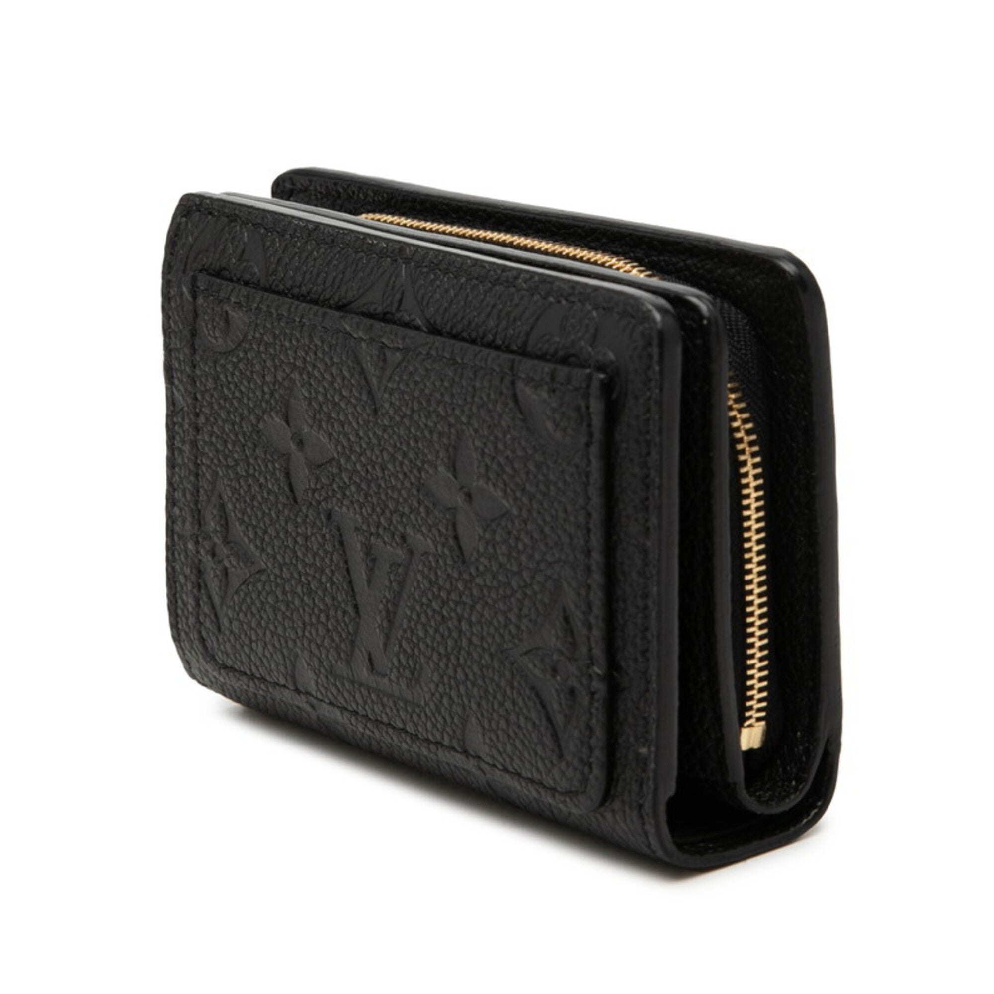 Louis Vuitton Black Noir Leather Wallet (Bi-Fold) (Pre-Owned)