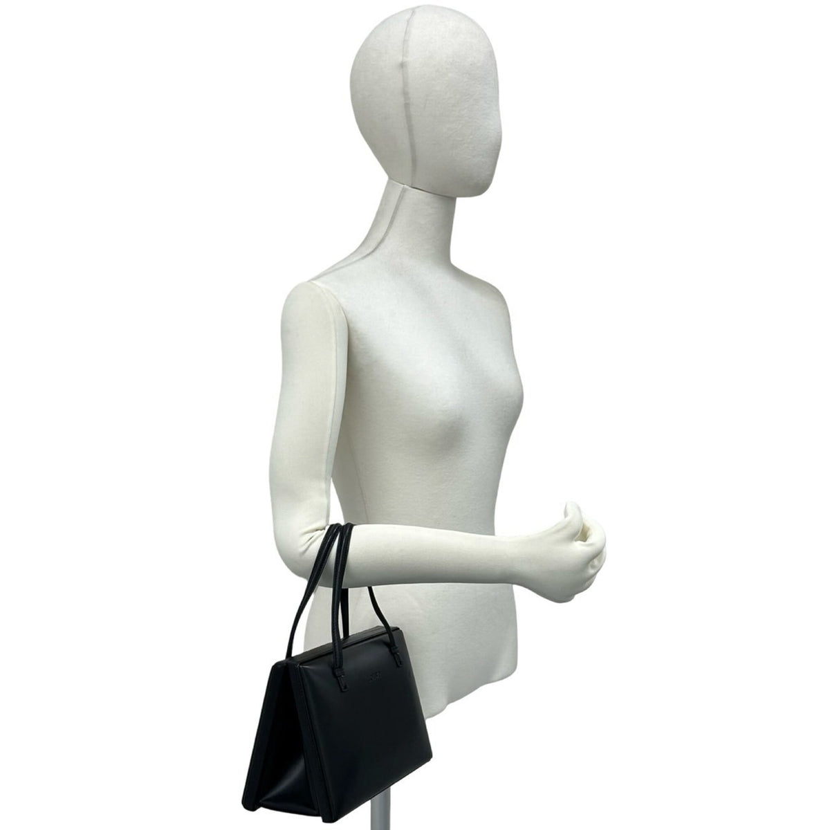 Loewe Black Leather Boston Bag Handbag (Pre-Owned)
