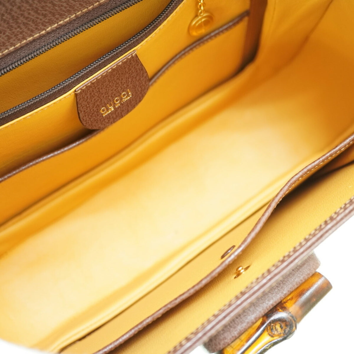Gucci Brown Leather Handbag (Pre-Owned)
