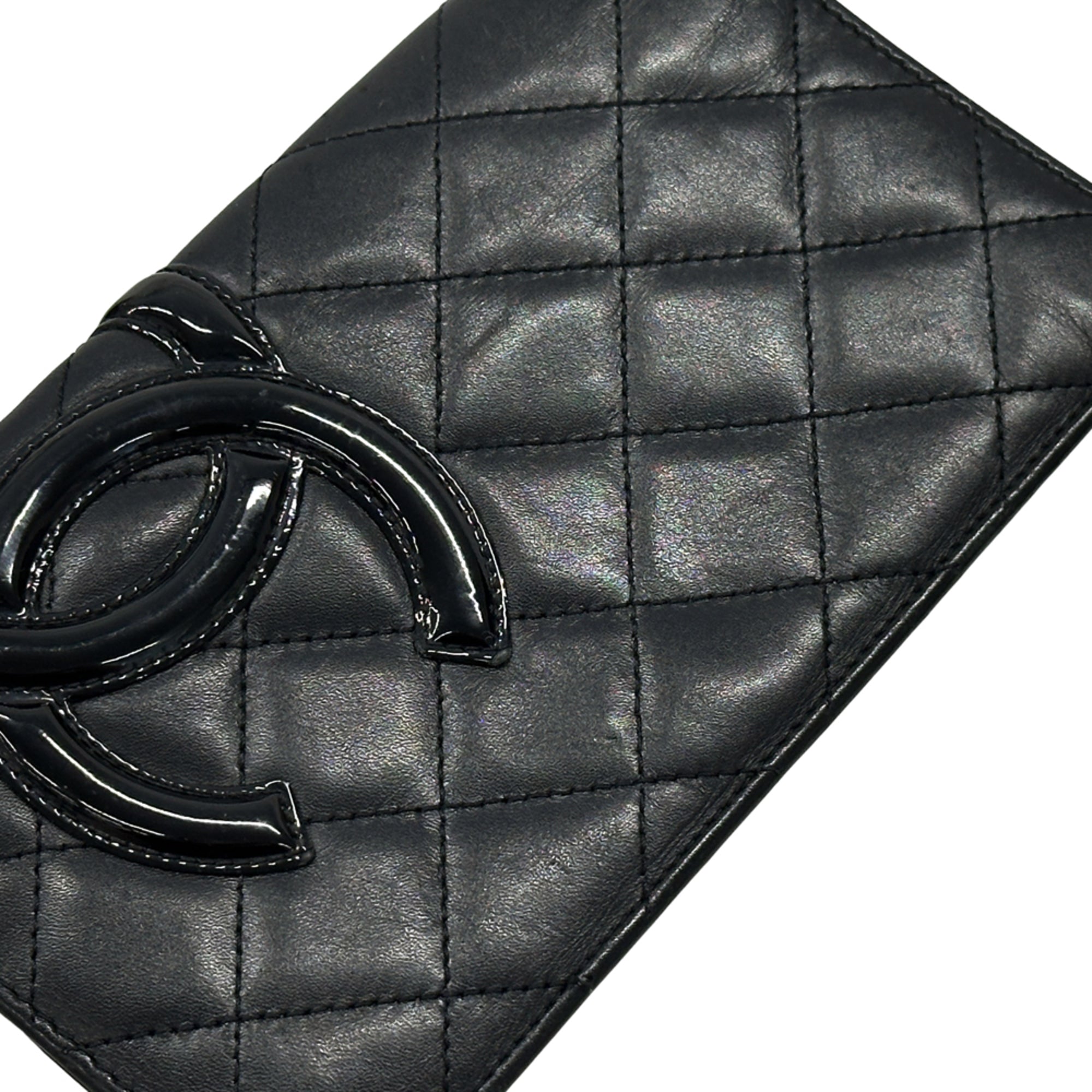 Chanel Black Long Wallet (Bi-Fold) (Pre-Owned)