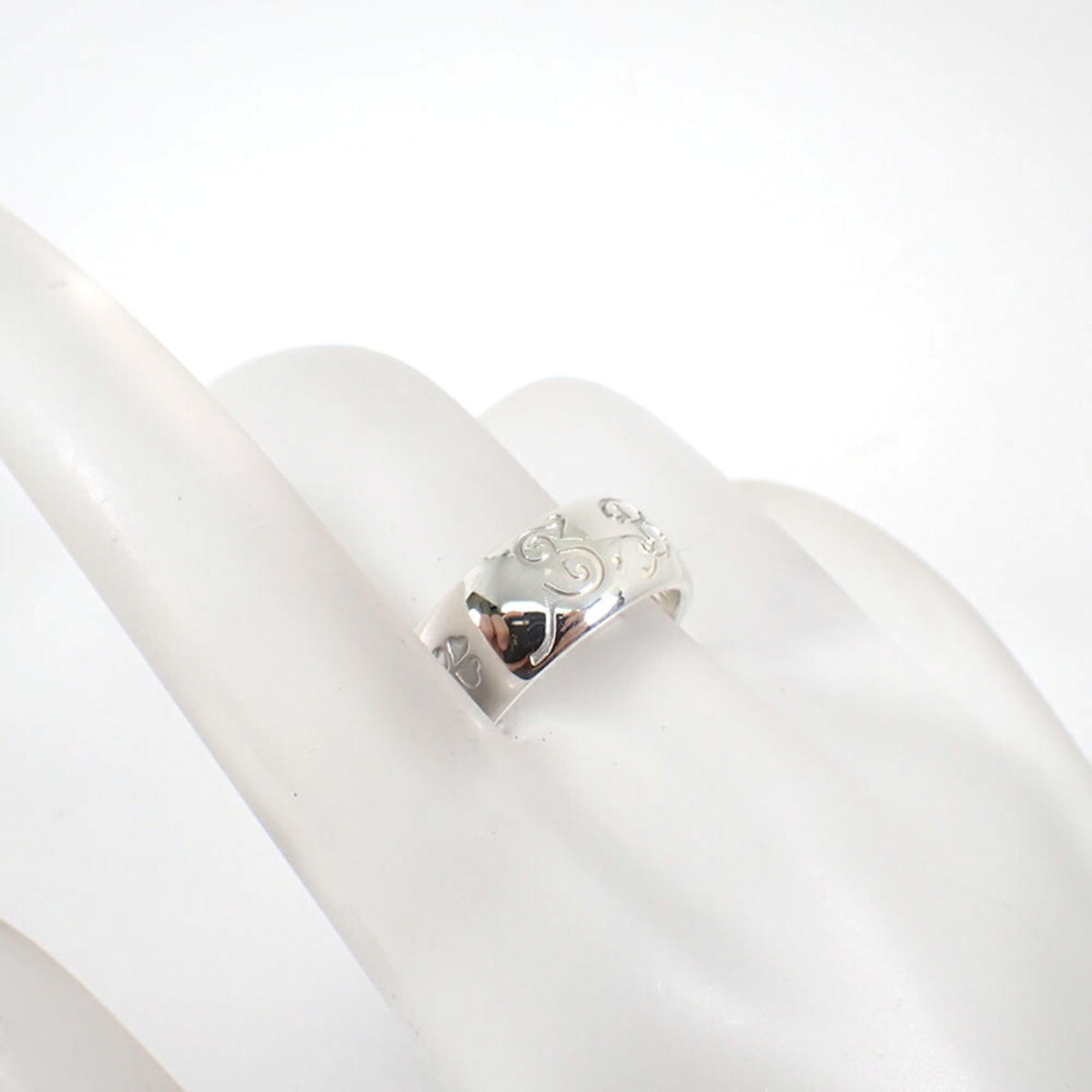 Bvlgari Sterling Silver 925 Band Ring (Pre-Owned)