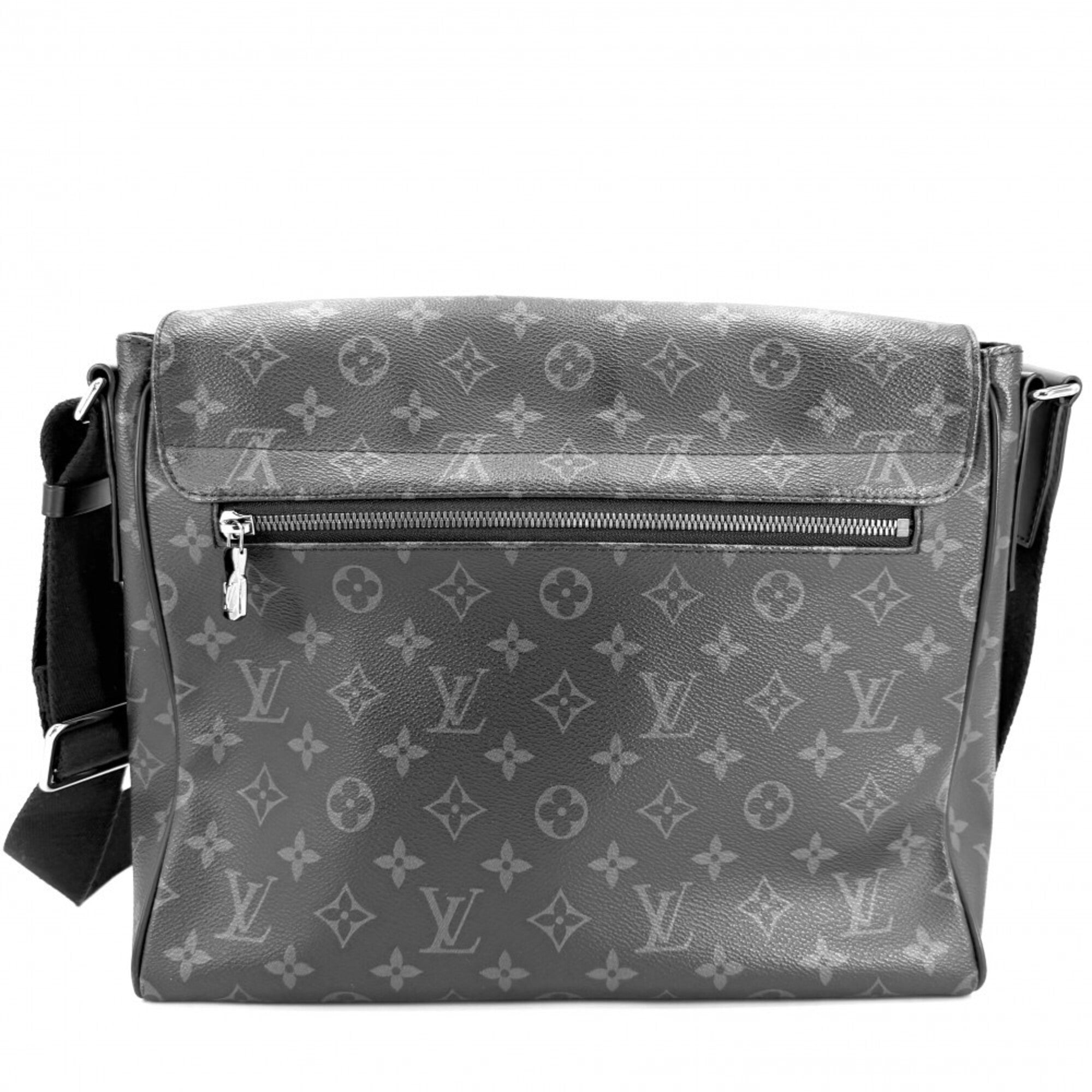 Louis Vuitton Black Monogram Eclipse Messenger Bag Shoulder Bag (Pre-Owned)