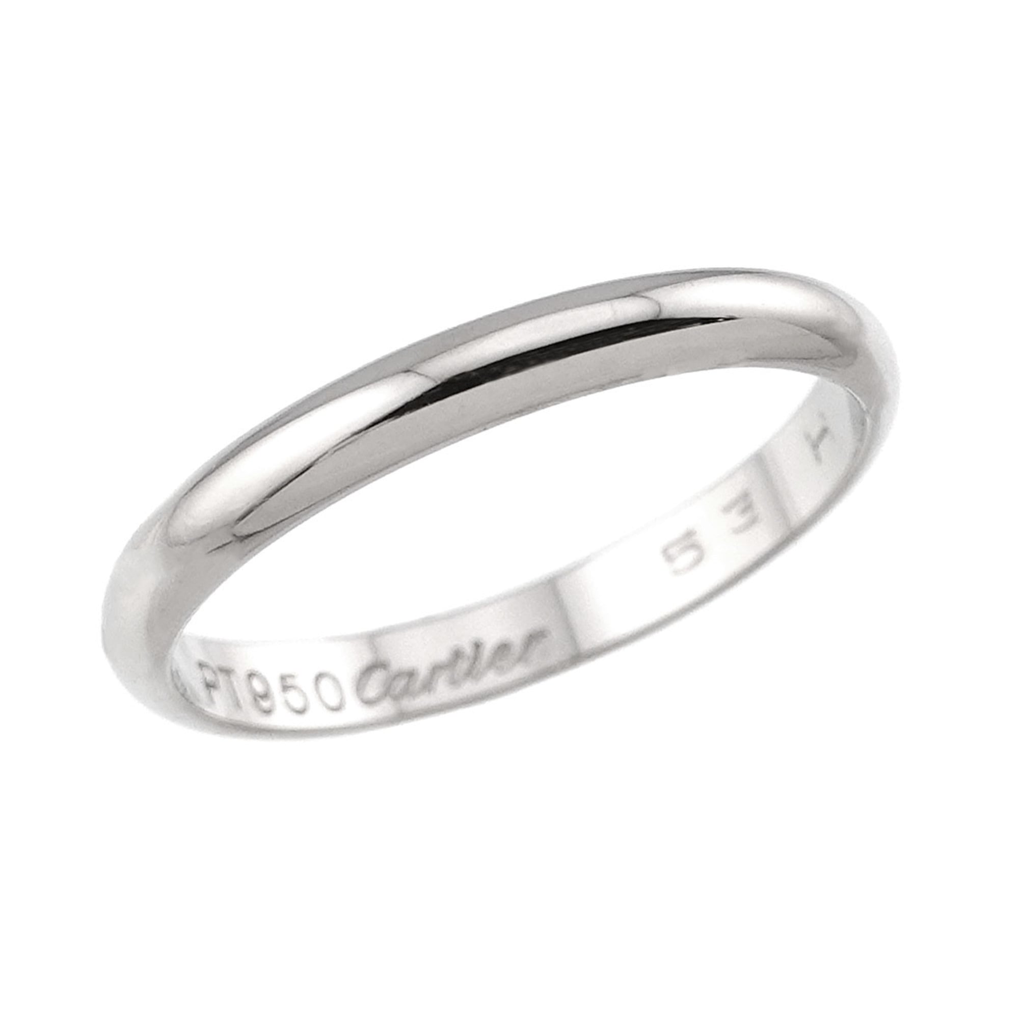 Cartier Platinum 950 Band Ring (Pre-Owned)