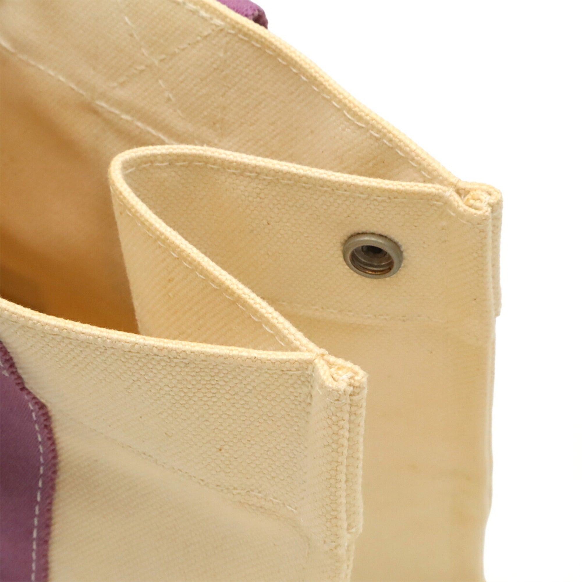 Hermes Bora Bora Natural Purple Canvas Handbag Tote Bag (Pre-Owned)