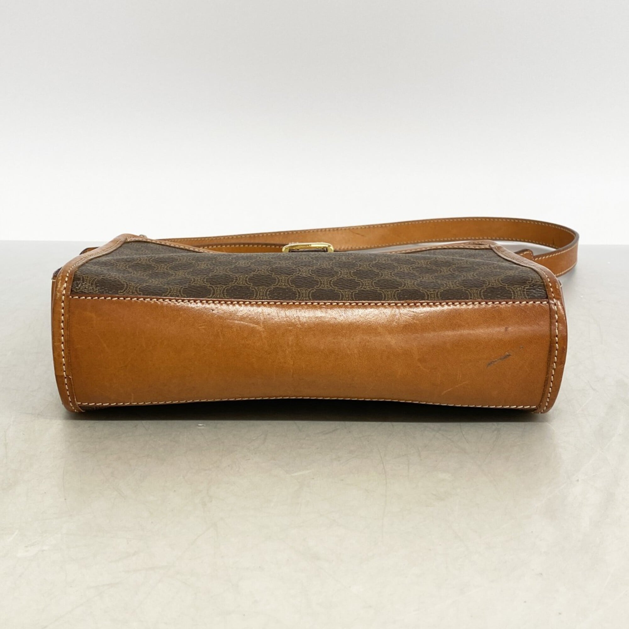 Celine Brown Pvc Shoulder Bag (Pre-Owned)