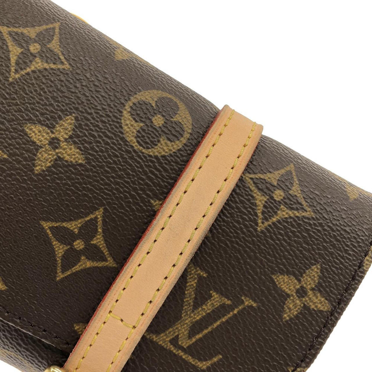 Louis Vuitton Marron Coated Canvas Fanny Pack Pochette (Pre-Owned)