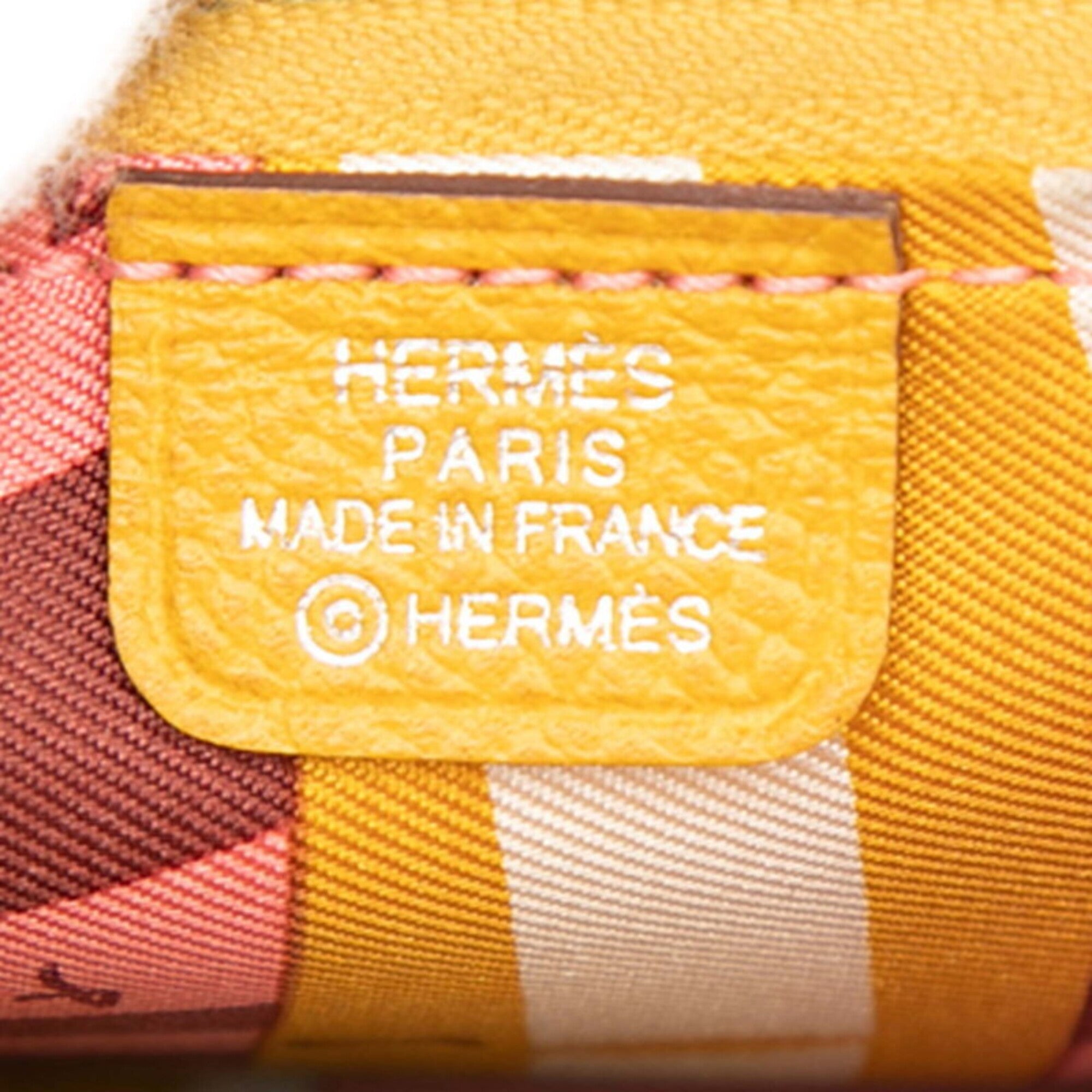 Hermes Yellow Epsom Leather Coin Purse/Coin Case (Pre-Owned)