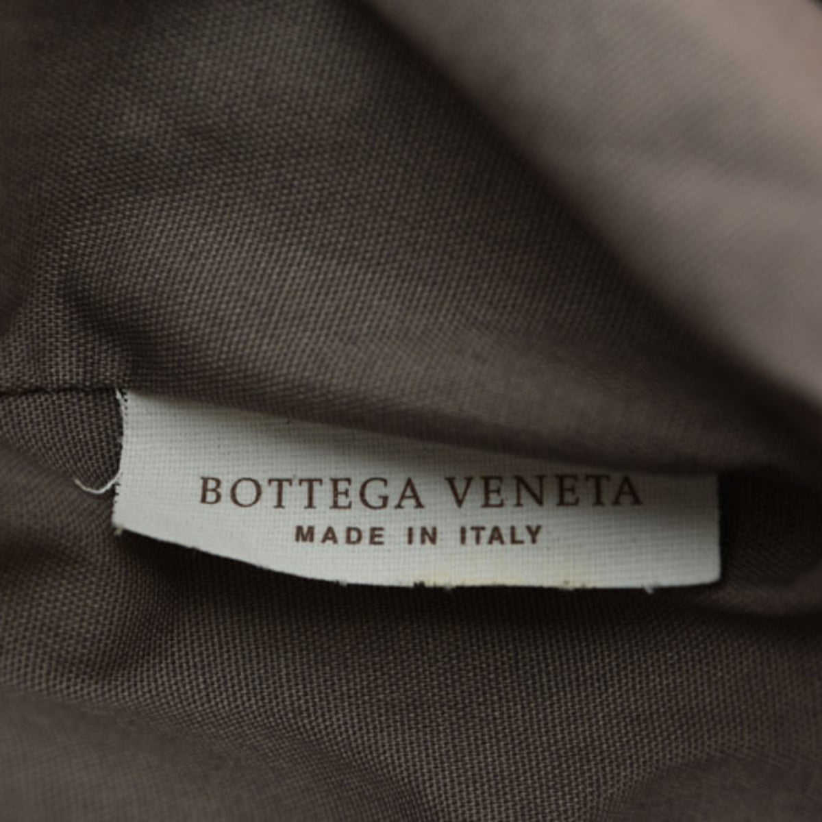 Bottega Veneta Intrecciato Mustard Leather Clutch Bag (Pre-Owned)